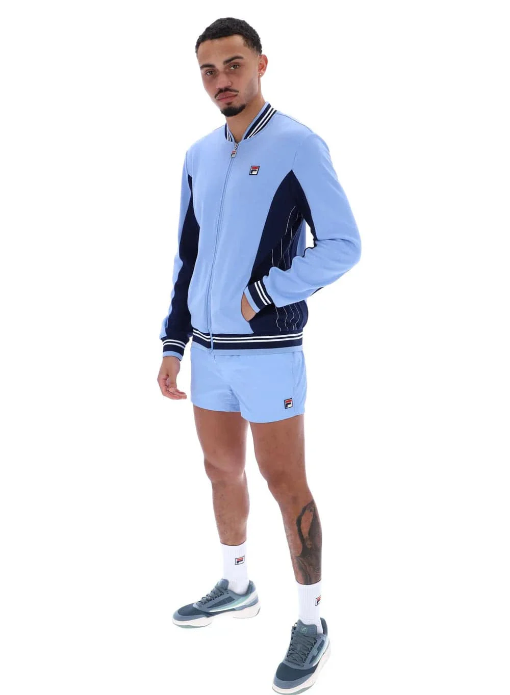 Fila Settanta Track Top Vista Blue/Fila Navy/White - Image 3