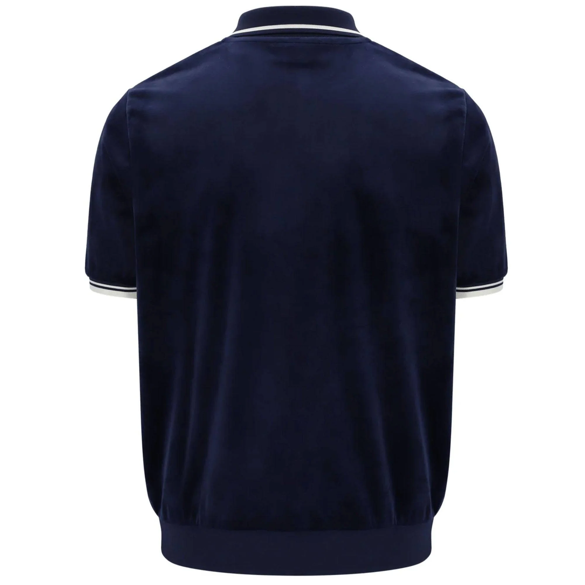 Fila Terry Velour Polo in Navy - Image 2