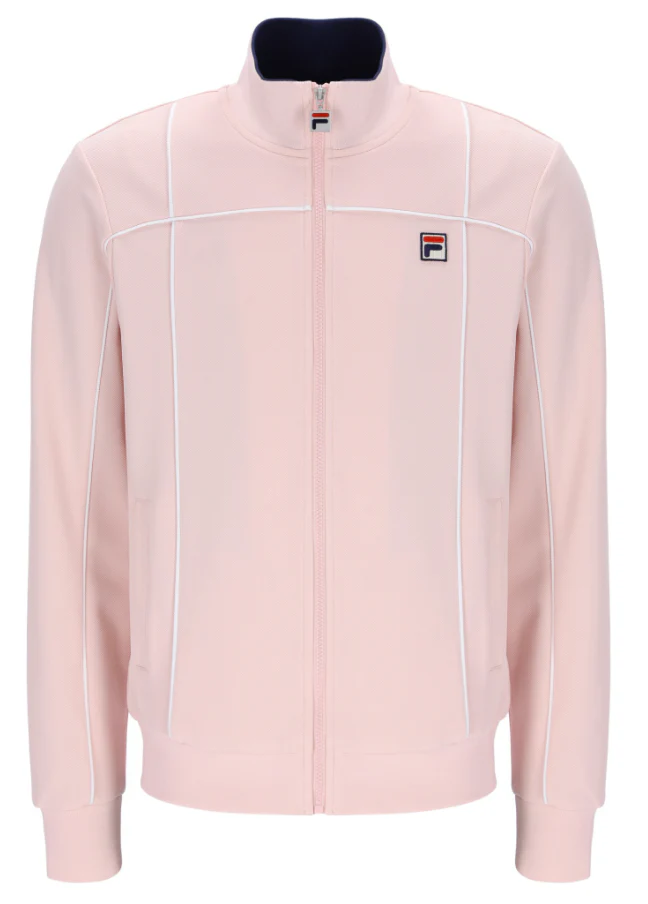 Fila Vintage Armando Track Top Pale Lilac/White