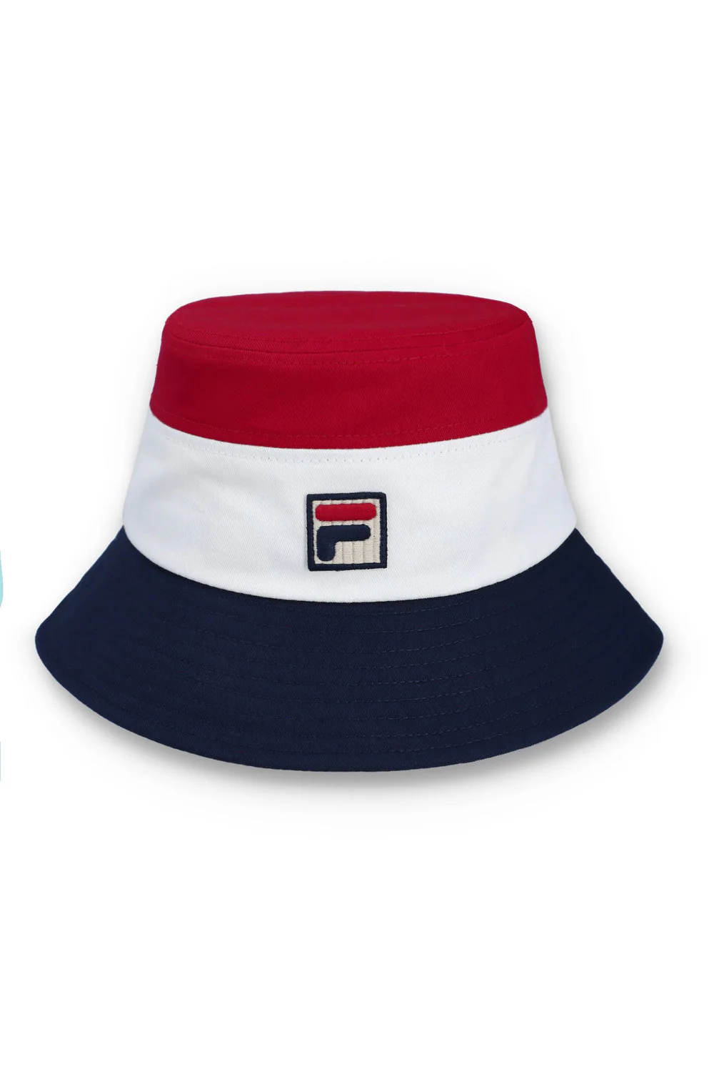 Fila Vintage Marco Tri Colour Bucket Hat Red/White/Navy - Image 2