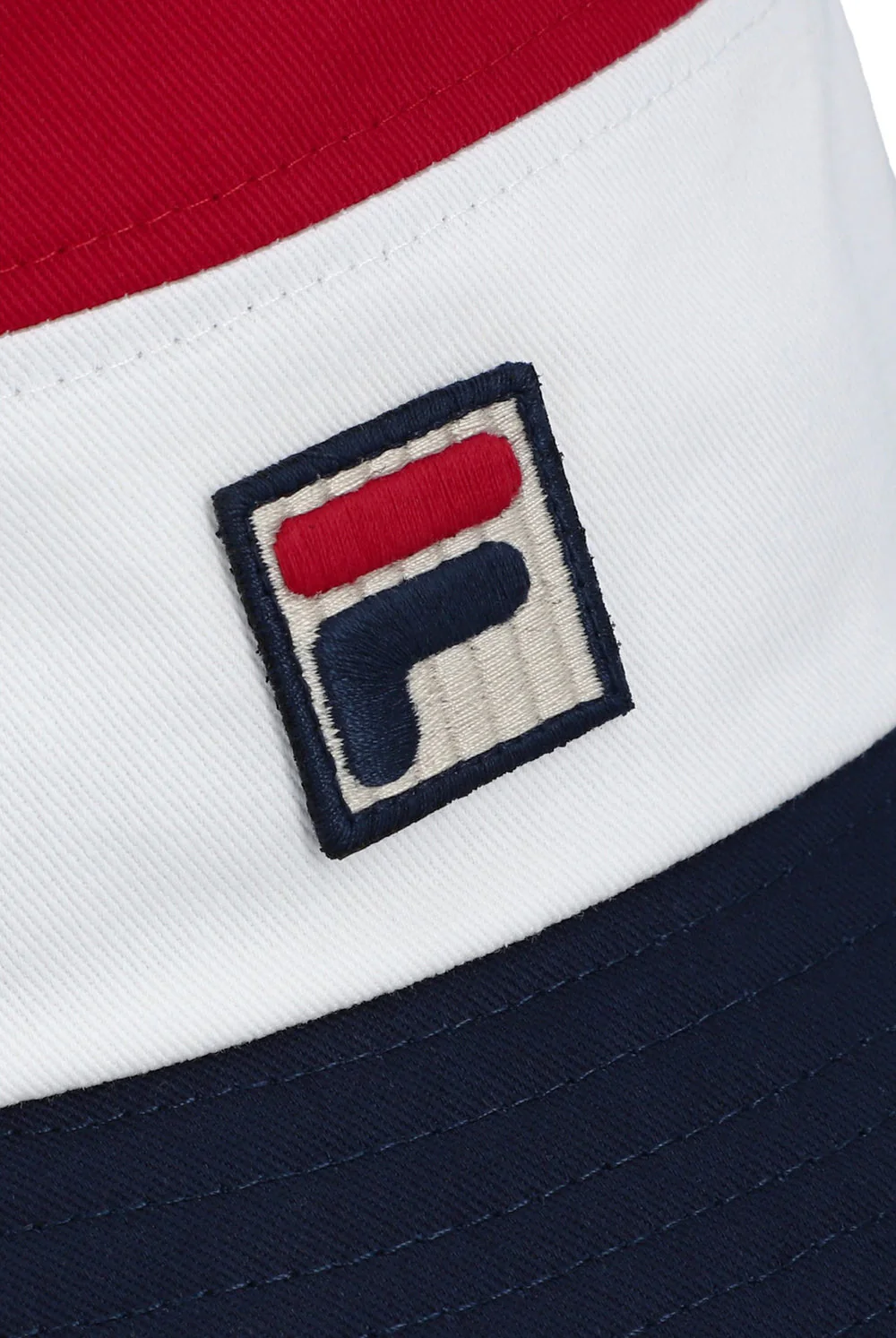 Fila Vintage Marco Tri Colour Bucket Hat Red/White/Navy - Image 3