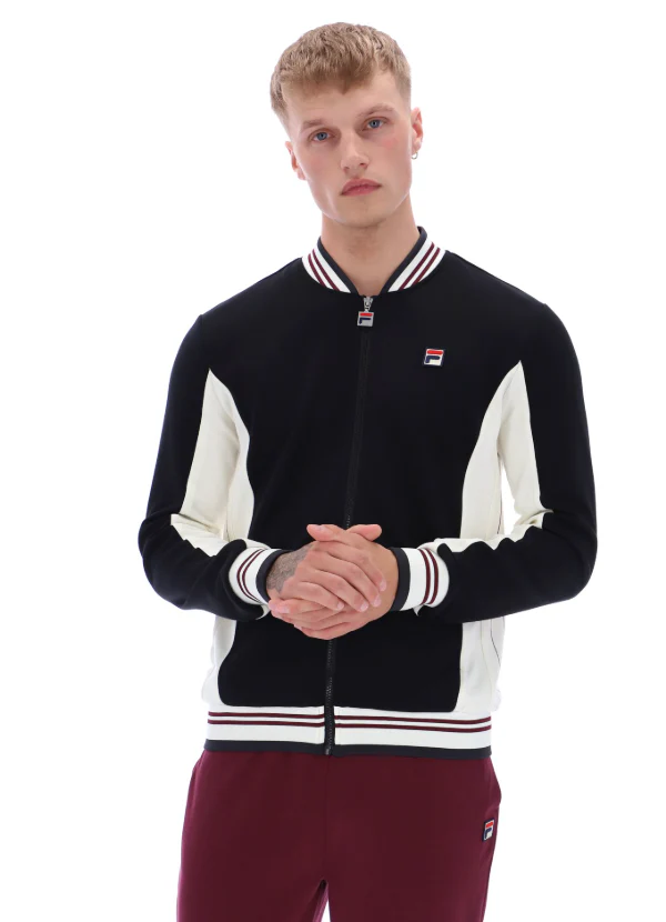 Fila Vintage Settanta Track Top Black/Gardenia/Fig/Charcoal