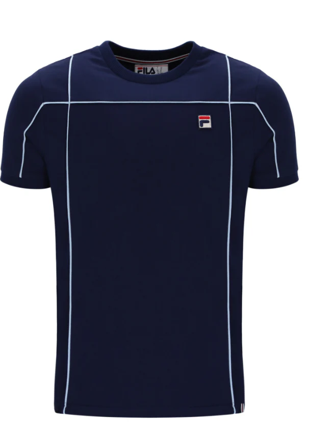 Fila Vintage Terri T-Shirt Navy/Skyway