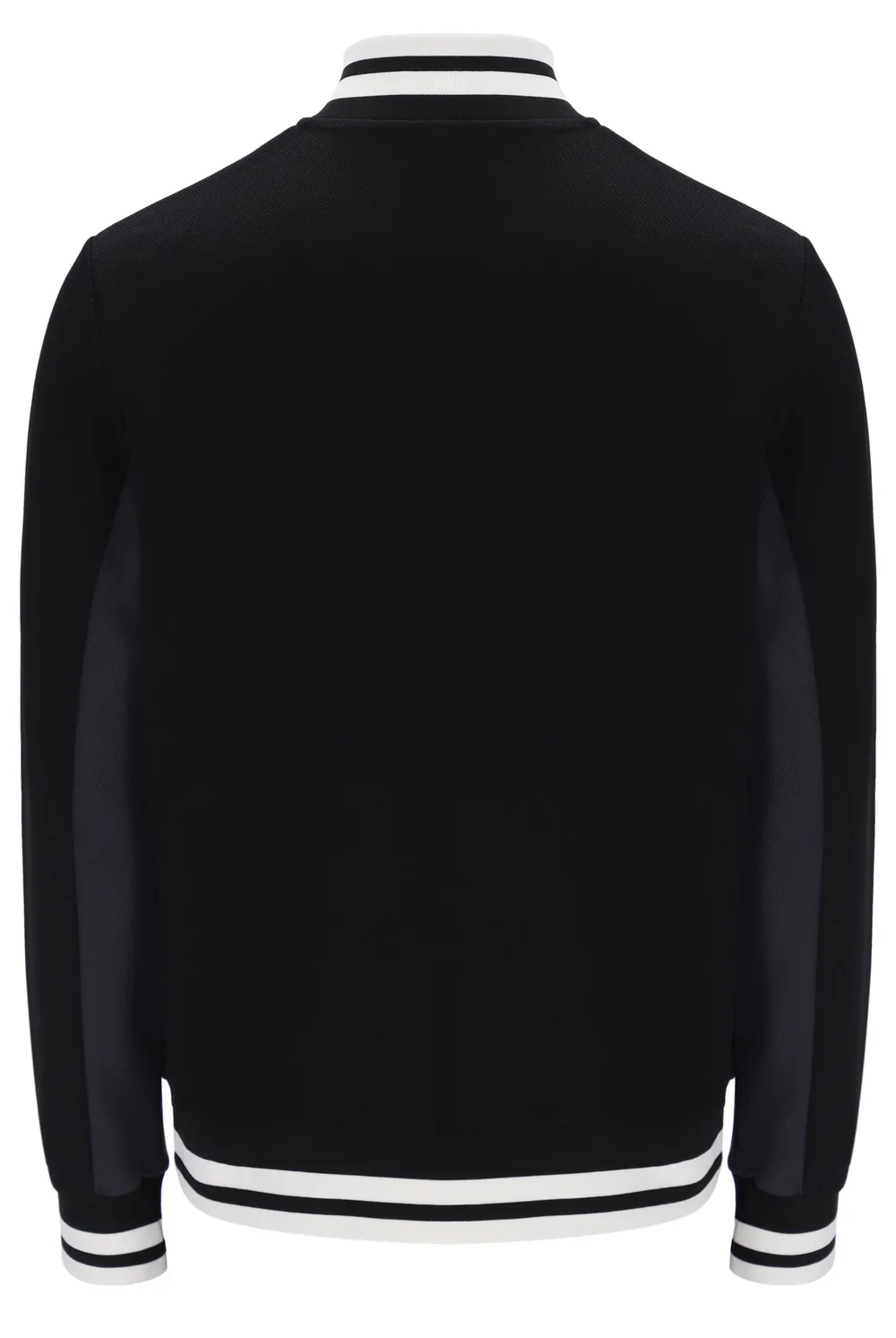 Fila Vintage Tiebreaker Funnel Neck Track Jacket Black/Charcoal/Gardenia - Image 2