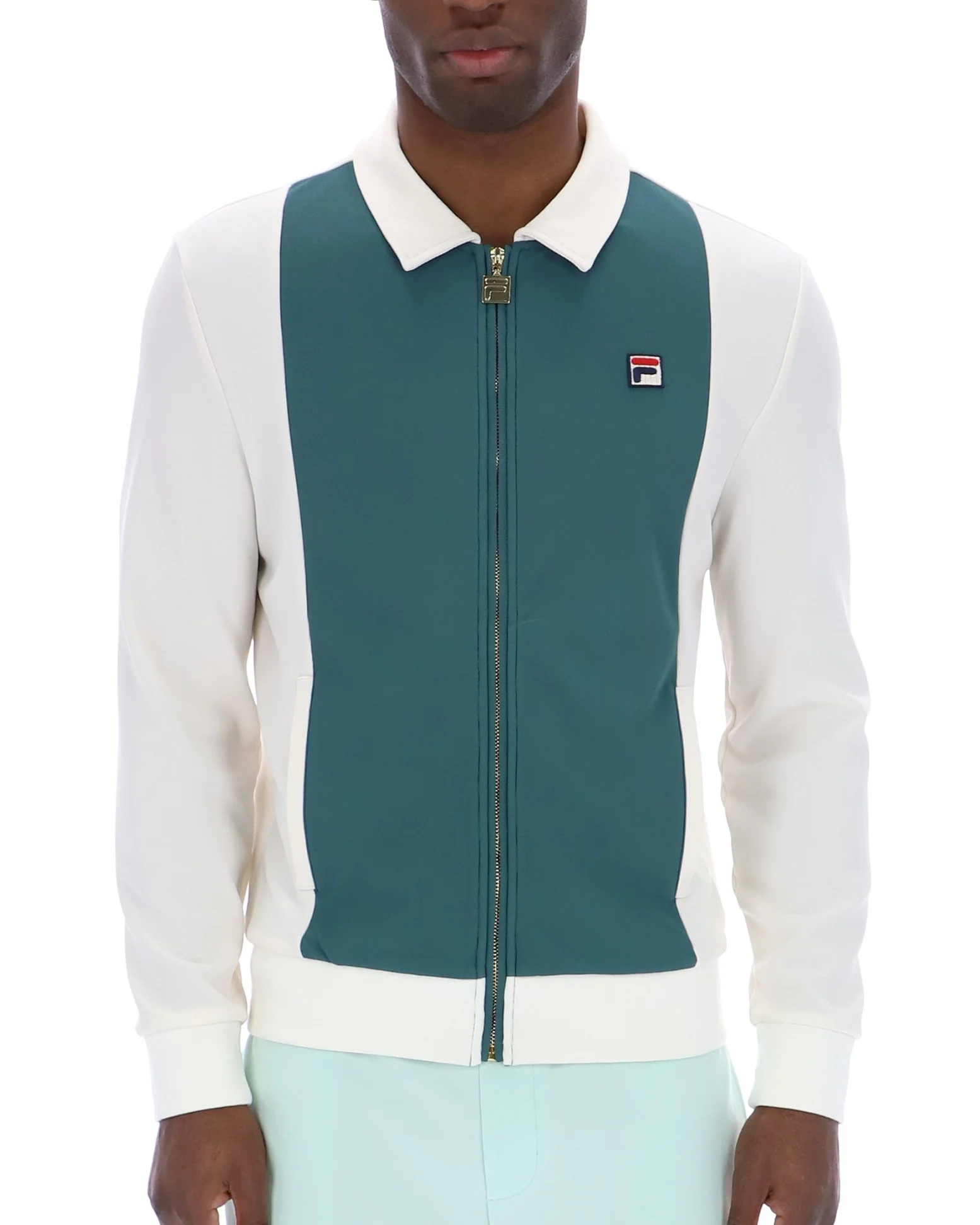 Fila Vintage Tommaso Track Top Gardenia/Mediterranea