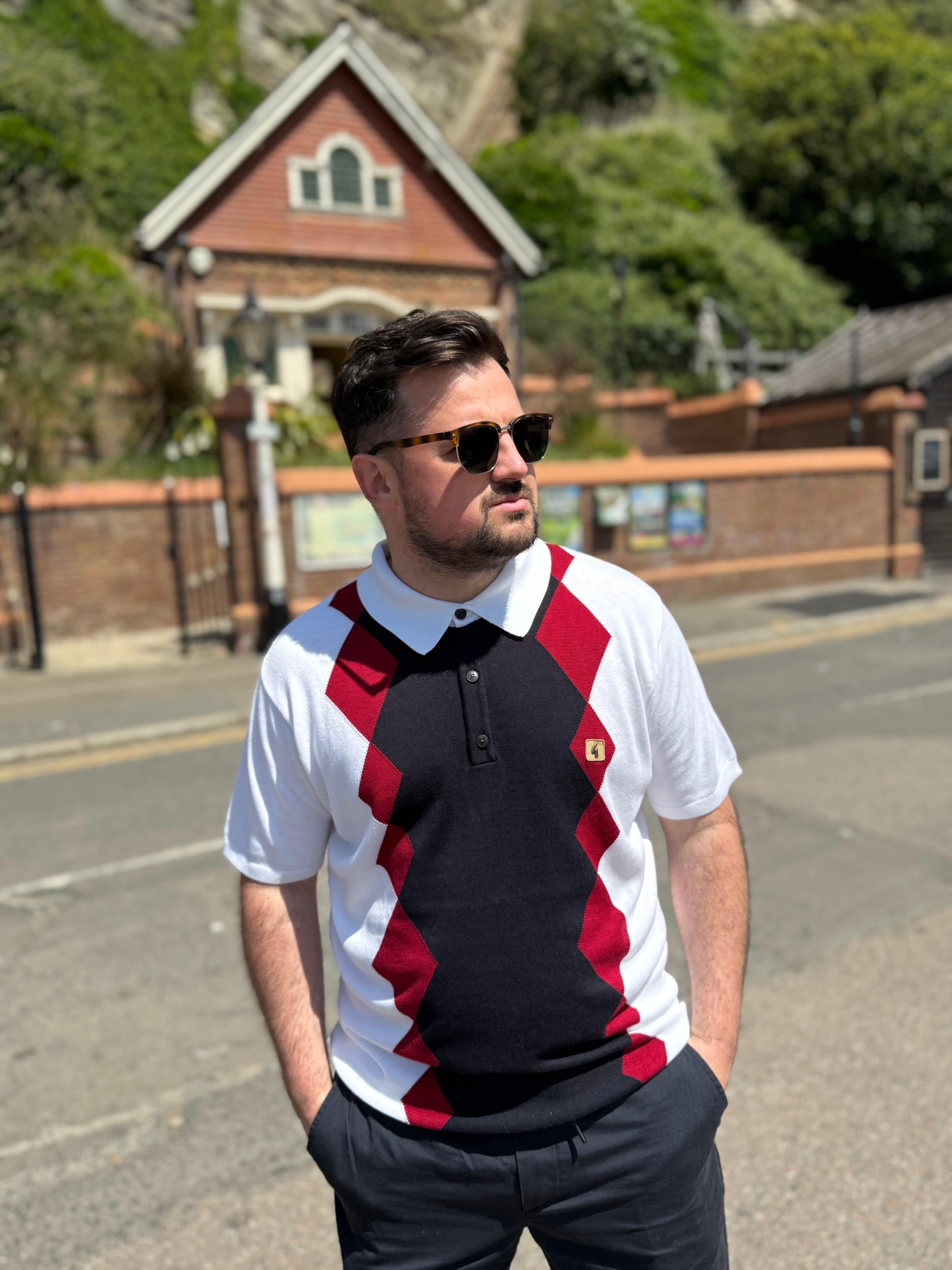 Gabicci Vintage Bond Polo White - Image 2