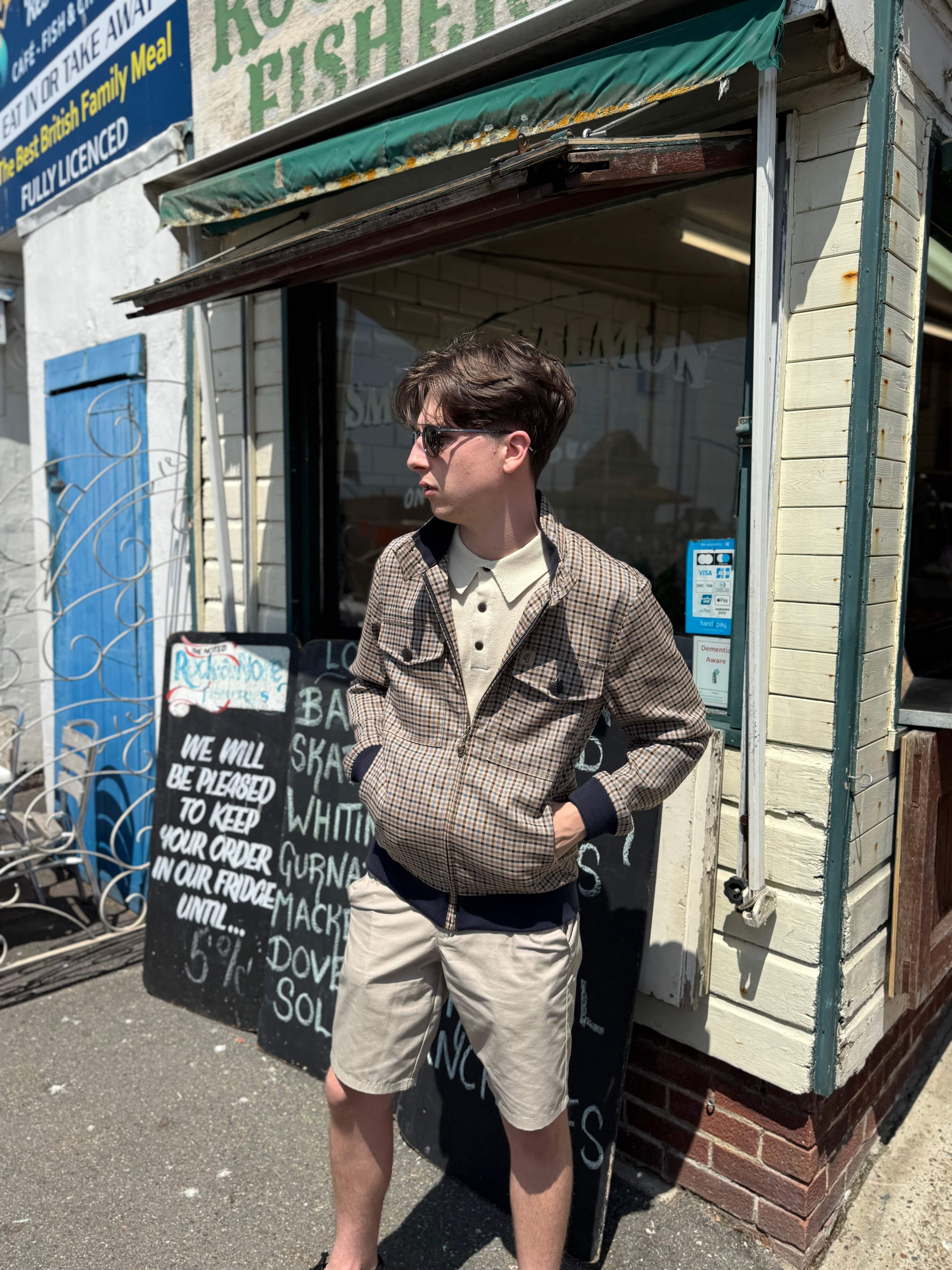 Gabicci Vintage Theo Harrington Jacket in Adriatic - Image 3