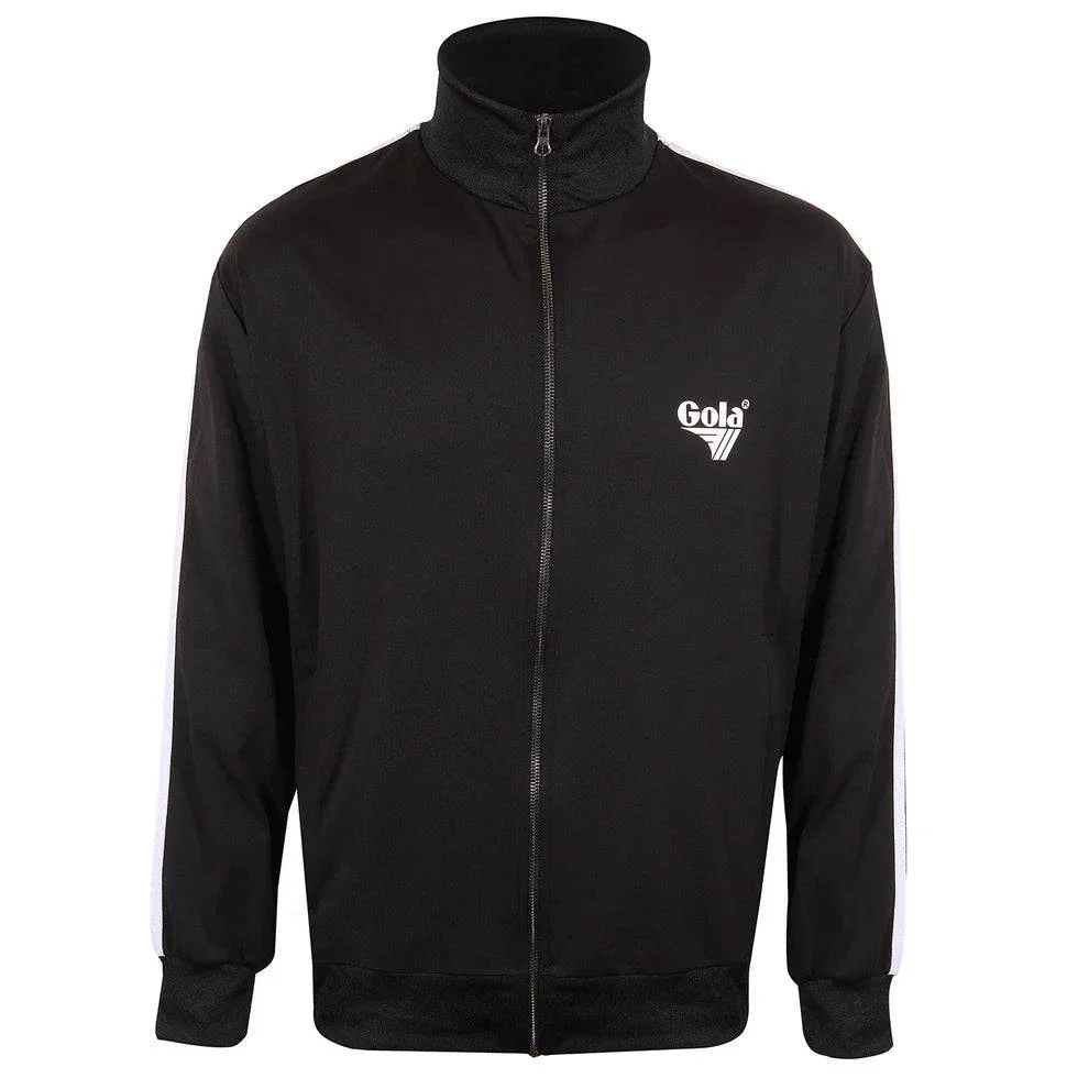 Gola Classics Logo Tricot Zip Through Track Top In Black