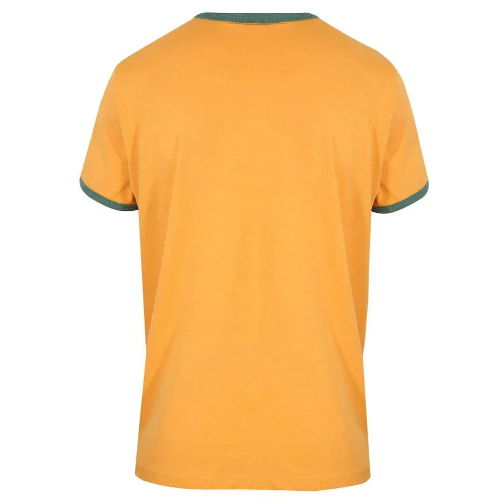 Gola Classics Printed Ringer Tee In Yellow/Green - Image 3