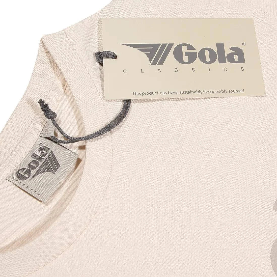 Gola Front Print T-Shirt Ecru - Image 3