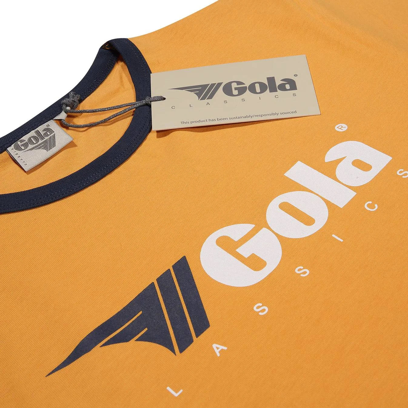Gola Printed Ringer T-shirt Gold