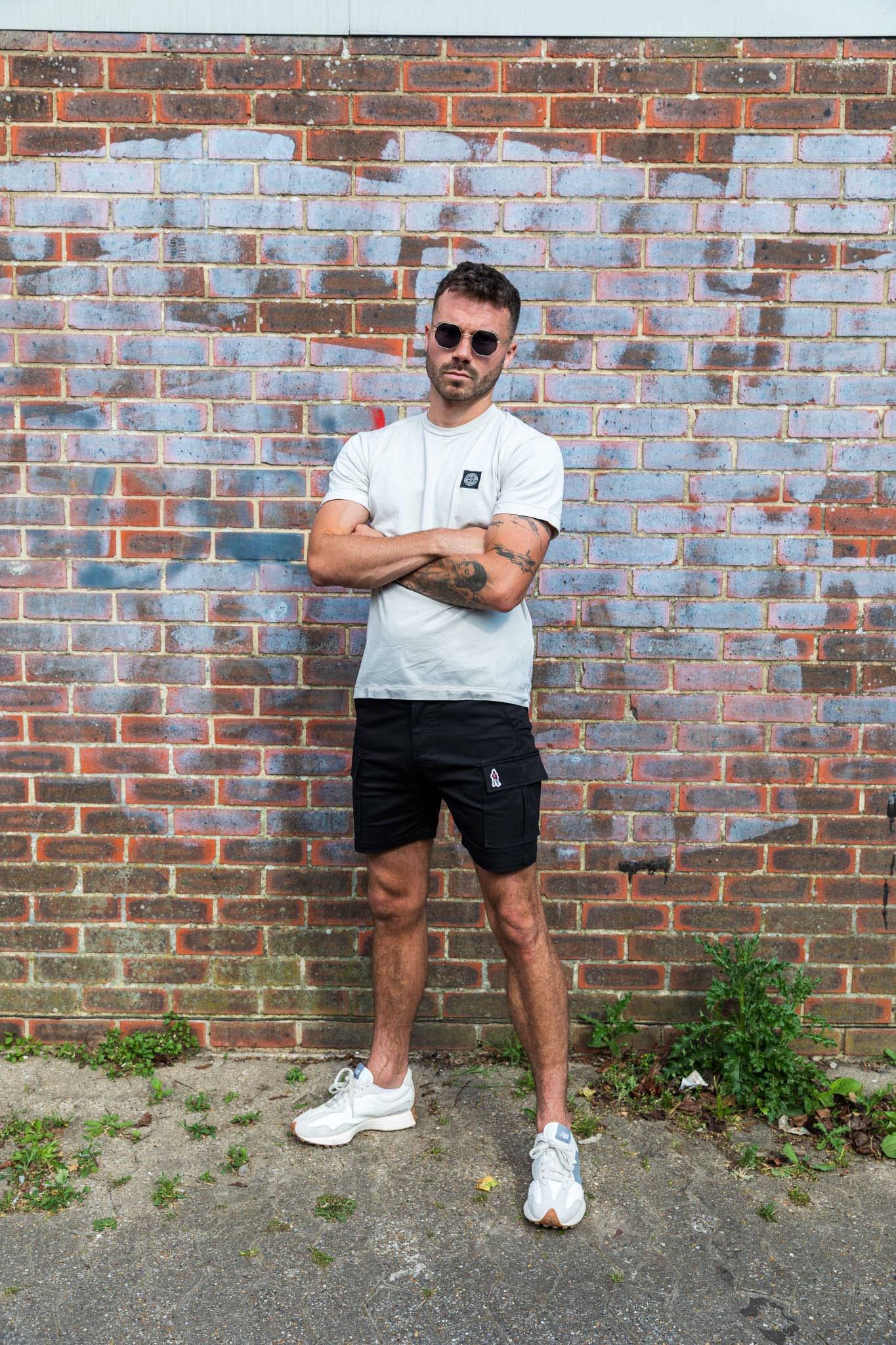 Grand Alliance Sharp Cuts Shorts In Black - Image 2