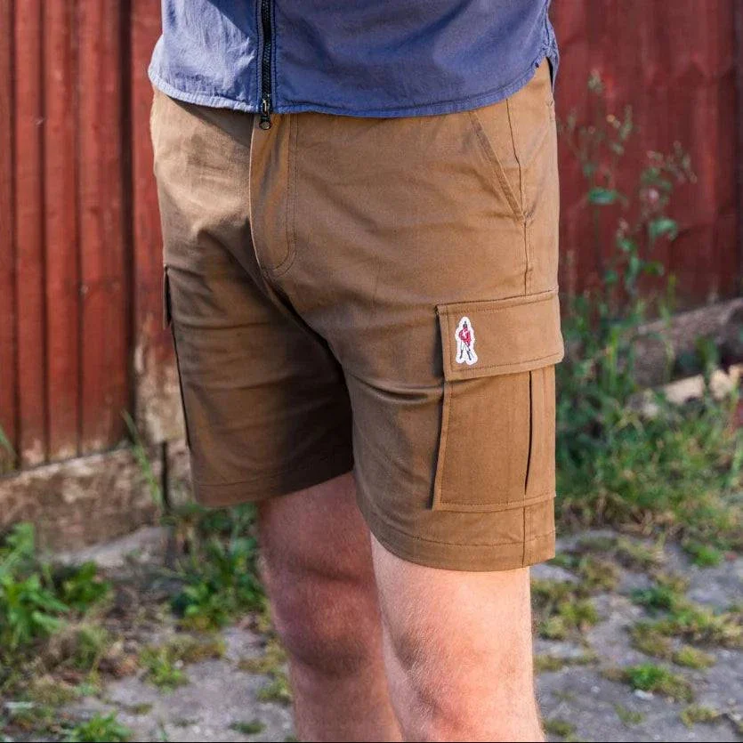 Grand Alliance Sharp Cuts Shorts In Brown - Image 2