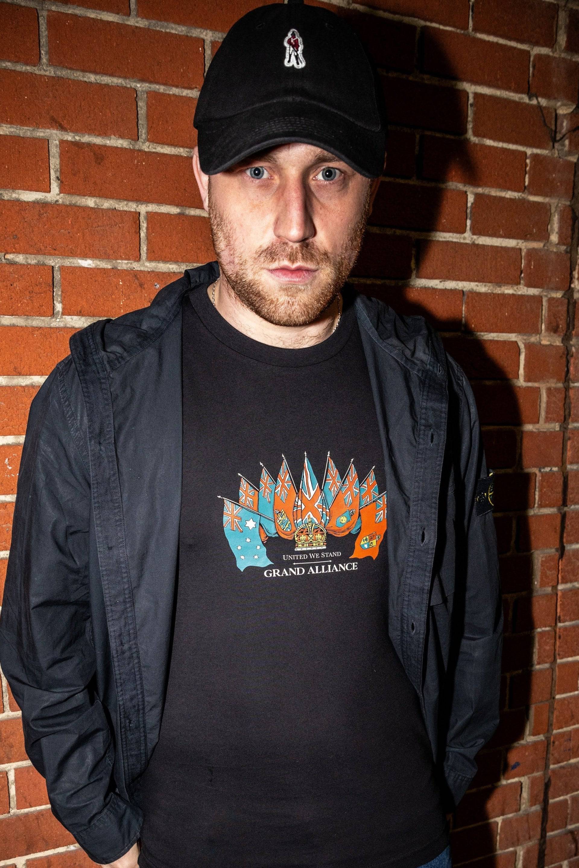 Grand Alliance United We Stand Slim Fit T-Shirt In Black