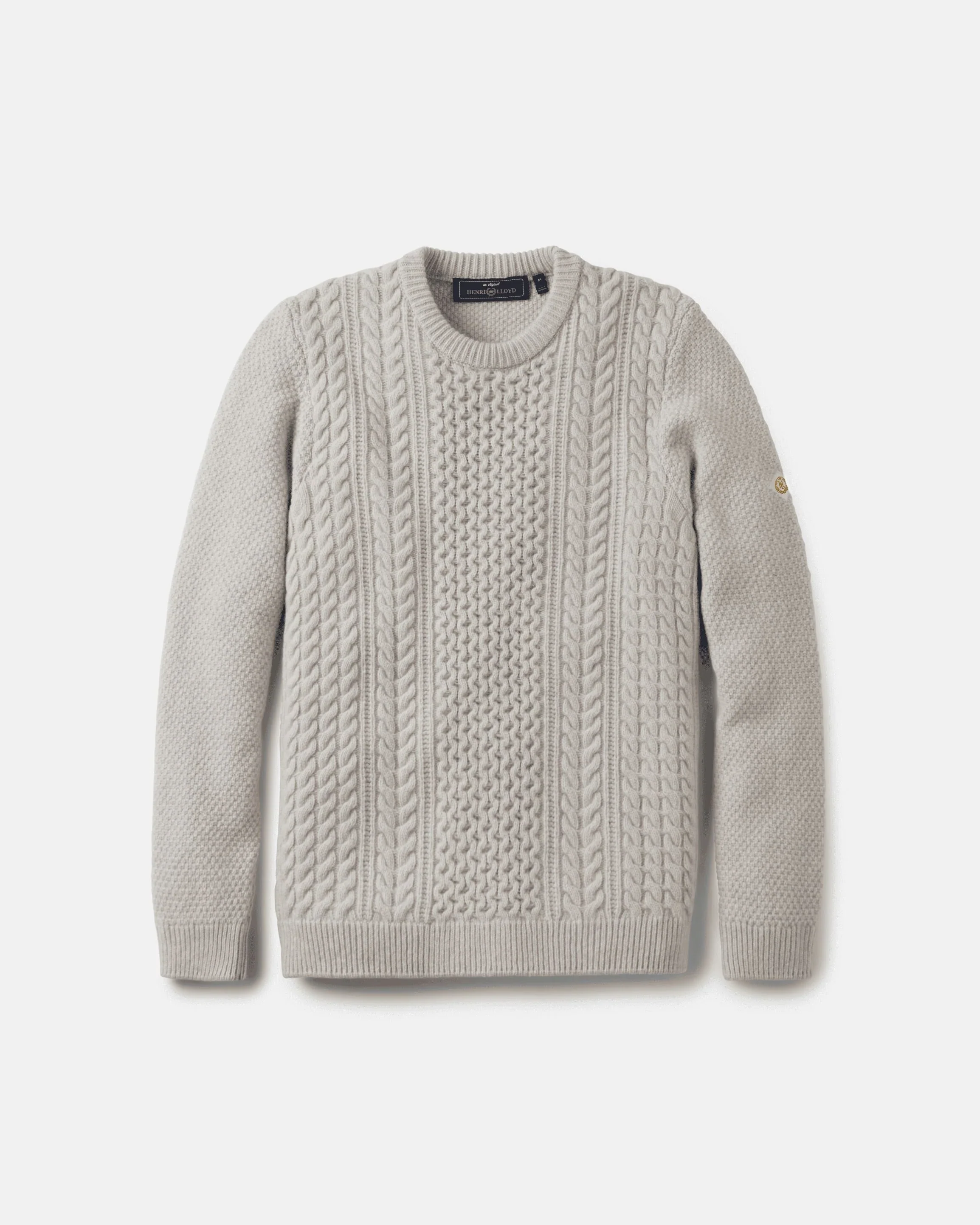Henri Lloyd Abersoch Cable Knit Jumper Off-White - Image 5