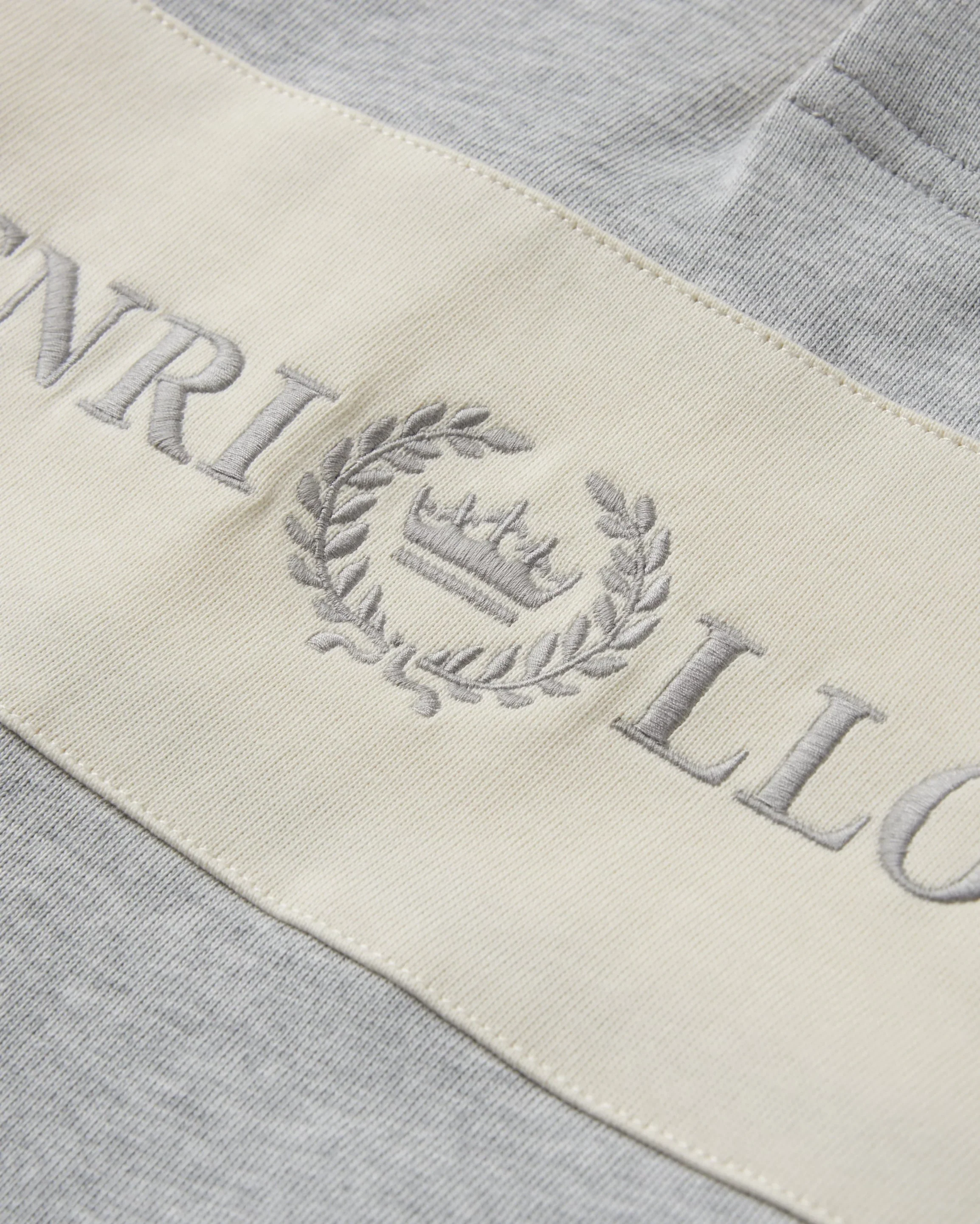 Henri Lloyd-Voyager Rugby Shirt Light Grey Melange/Off White - Image 3