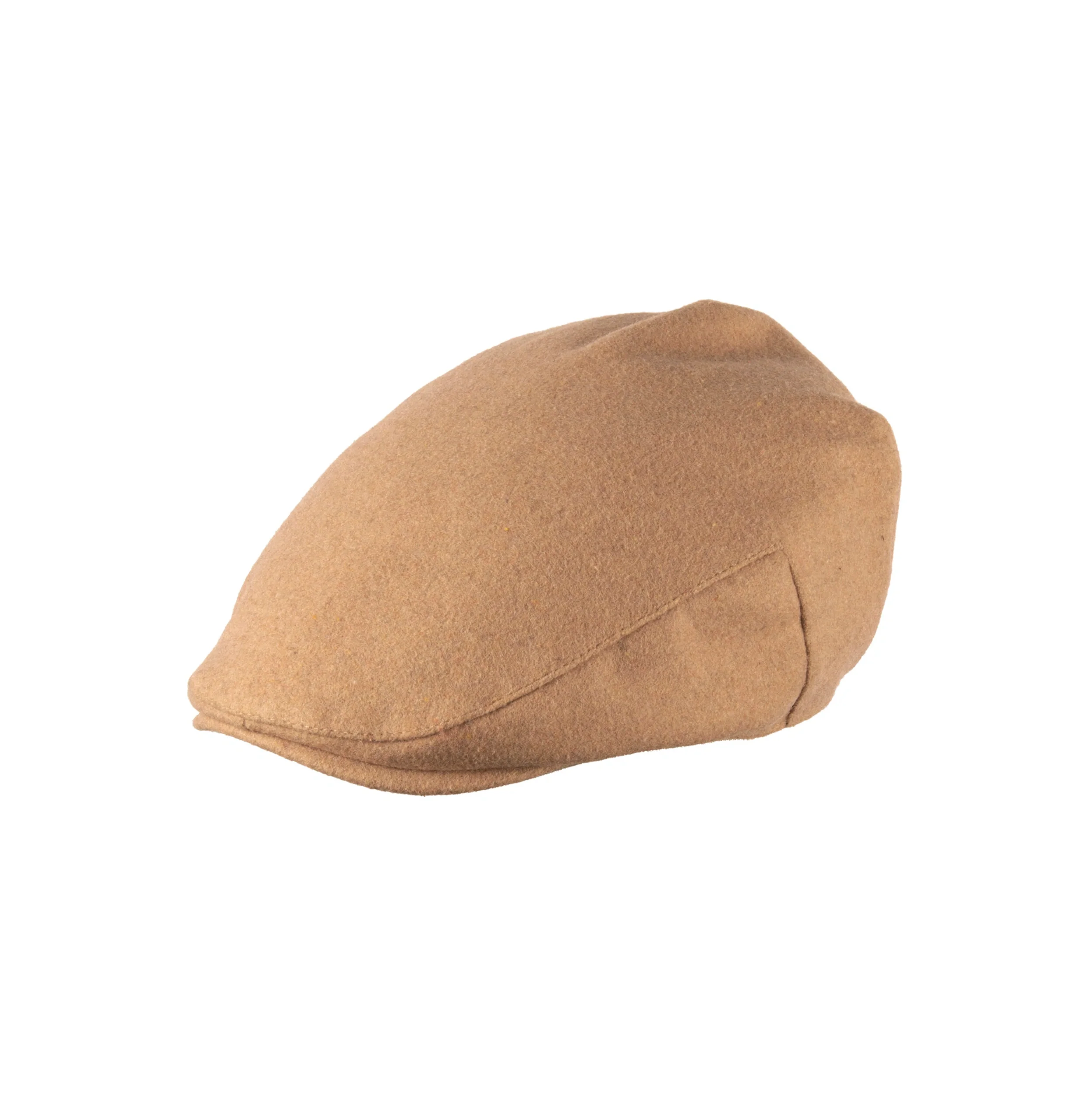 Carlyle Classic Tweed Flat Cap Camel