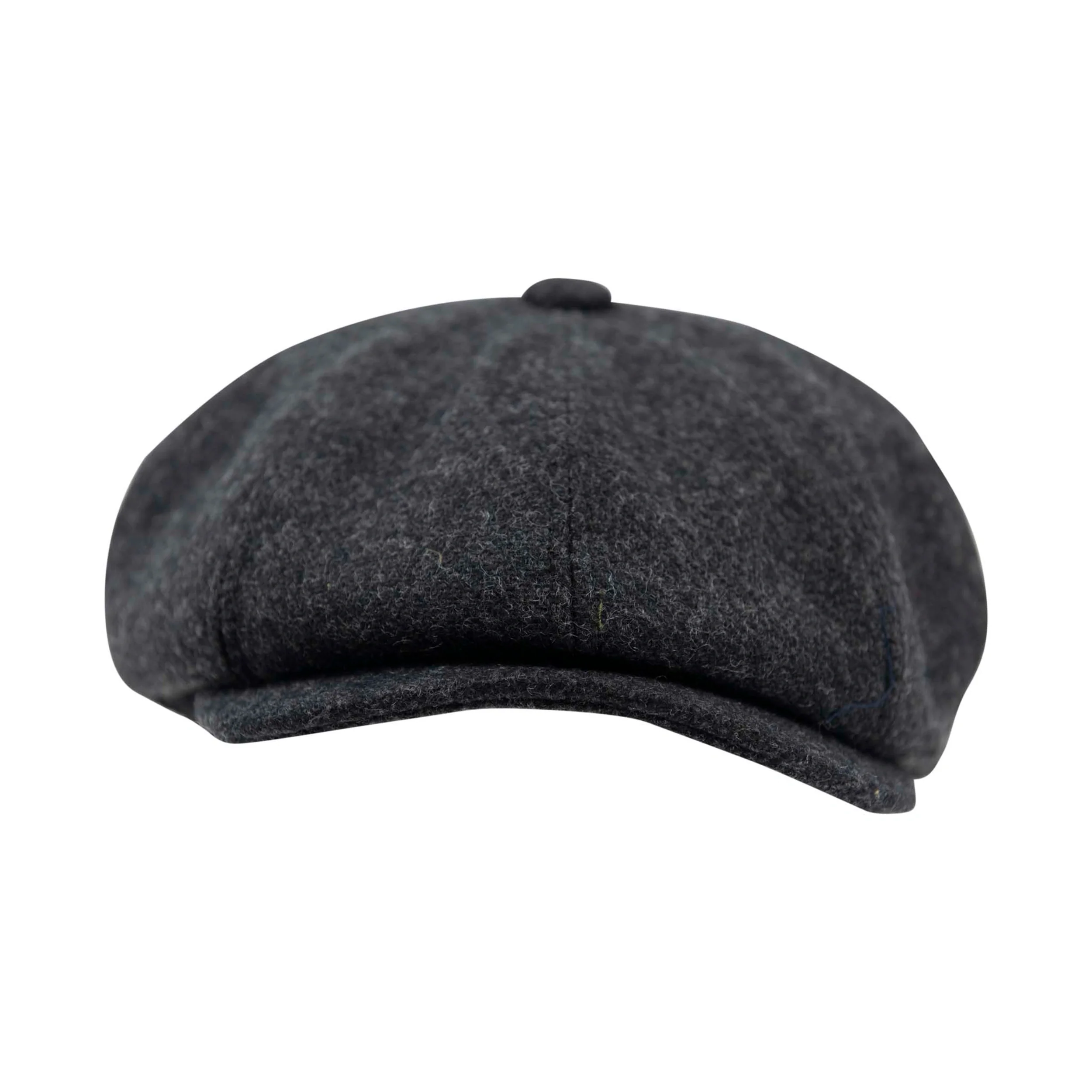 Carlyle Plain Wool Mix Newsboy Cap Charcoal - Image 2