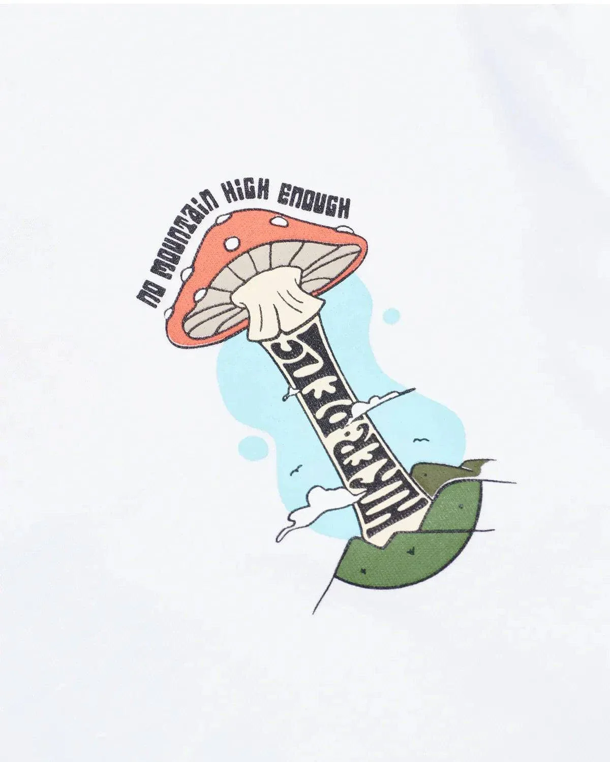 Hikerdelic Mountain High SS T-Shirt In White - Image 3