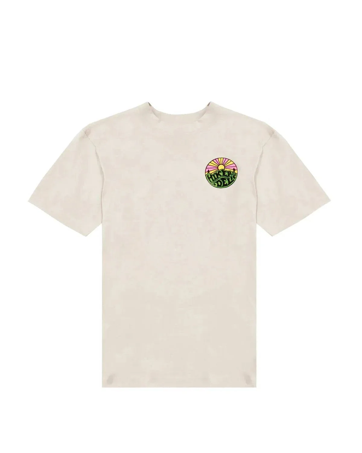 Hikerdelic Original Logo SS T-Shirt In Oatmilk - Image 2
