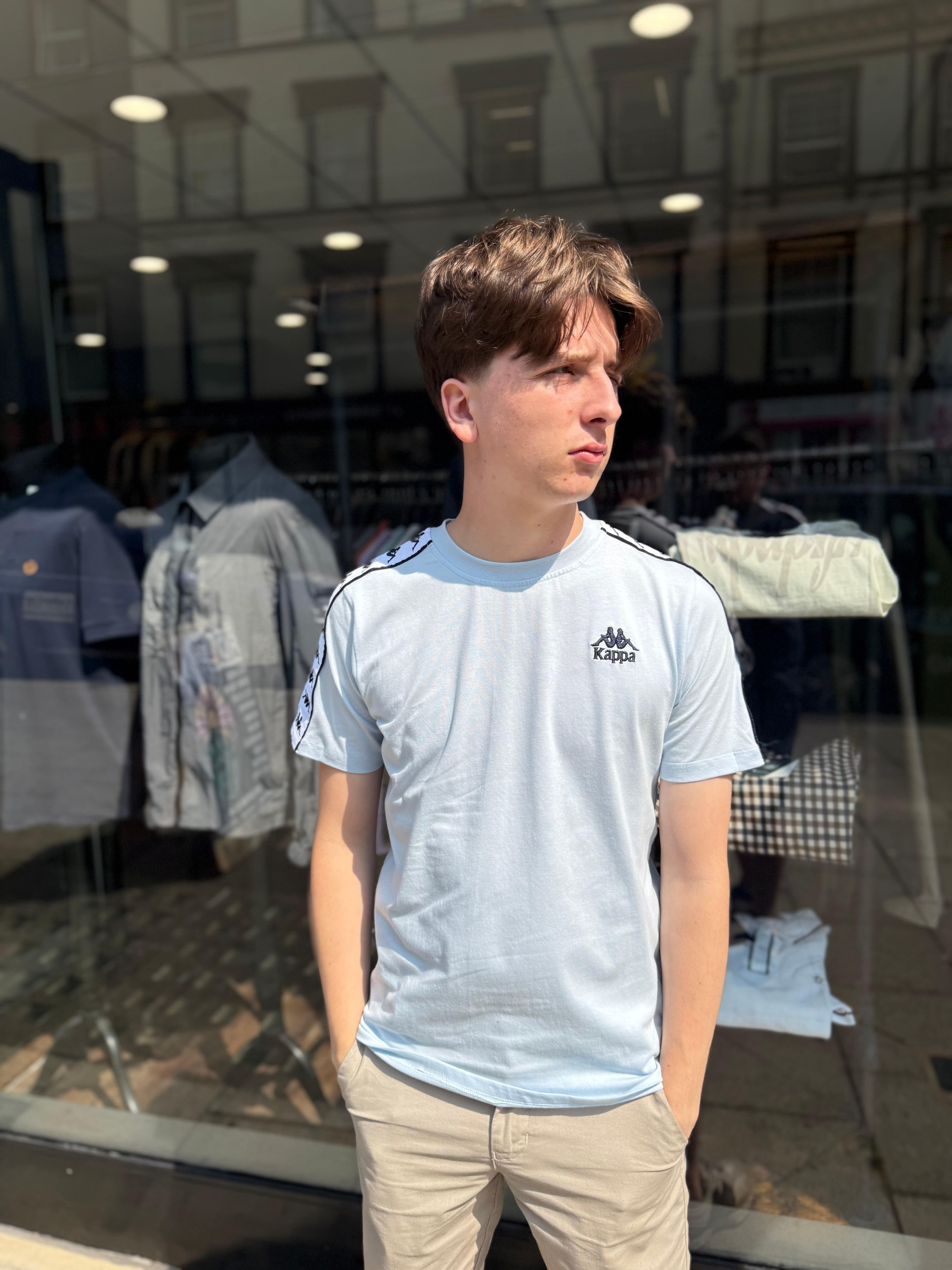 Kappa Umara T-Shirt Blue Azure/White - Image 3