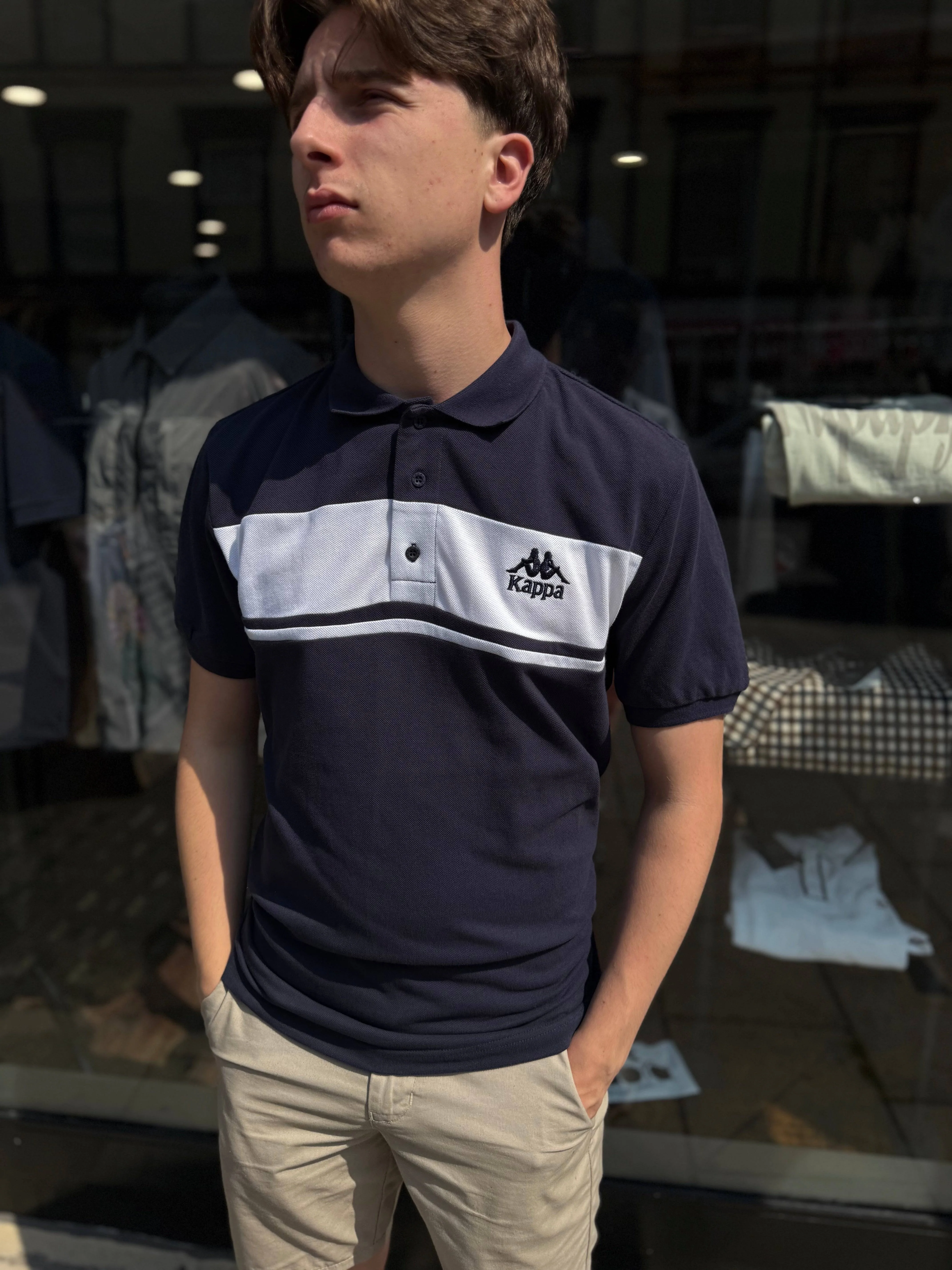 Kappa Urwen Polo Shirt Navy - Image 2