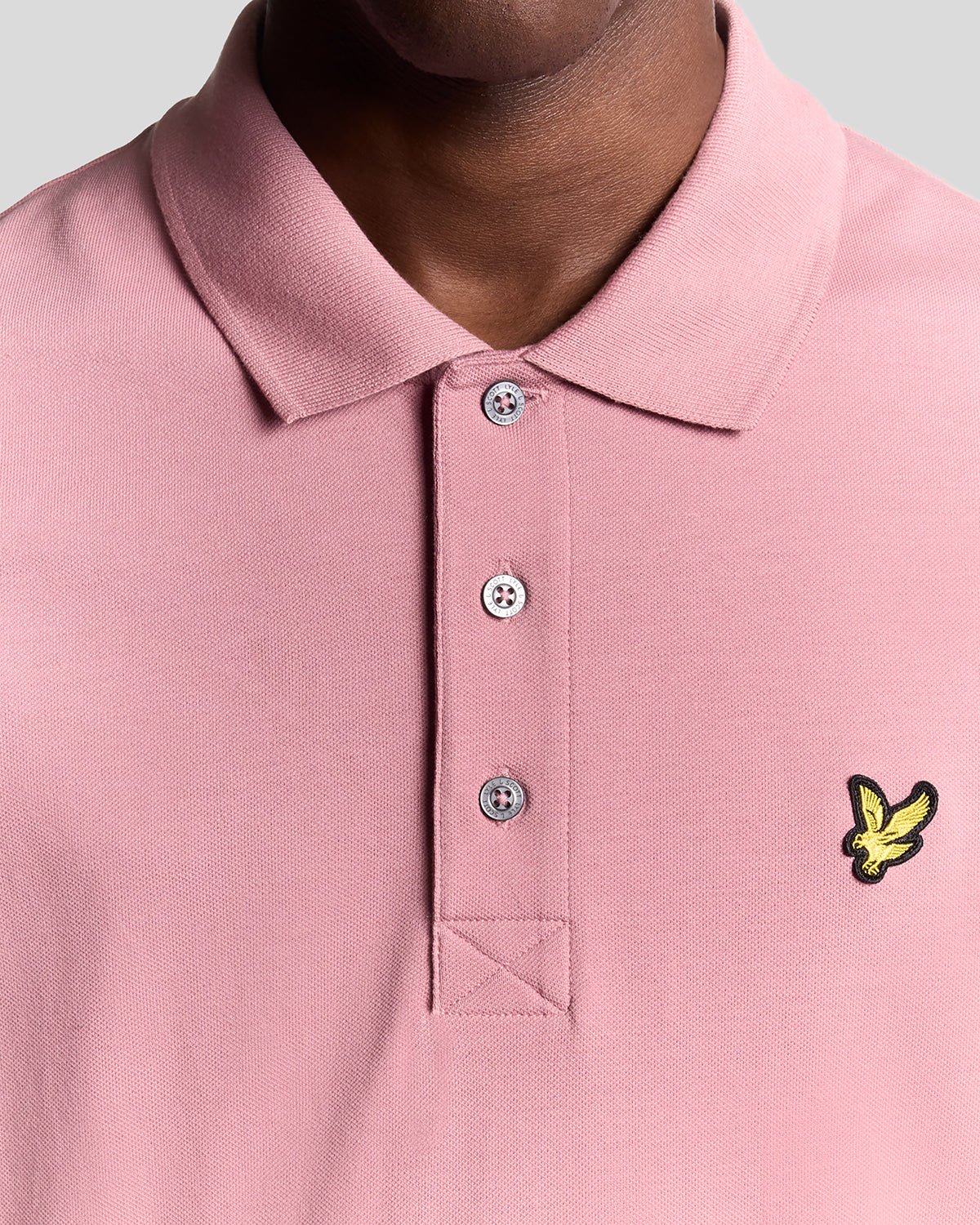 Lyle & Scott Cotton Polo Shirt Garden Rose - Image 2