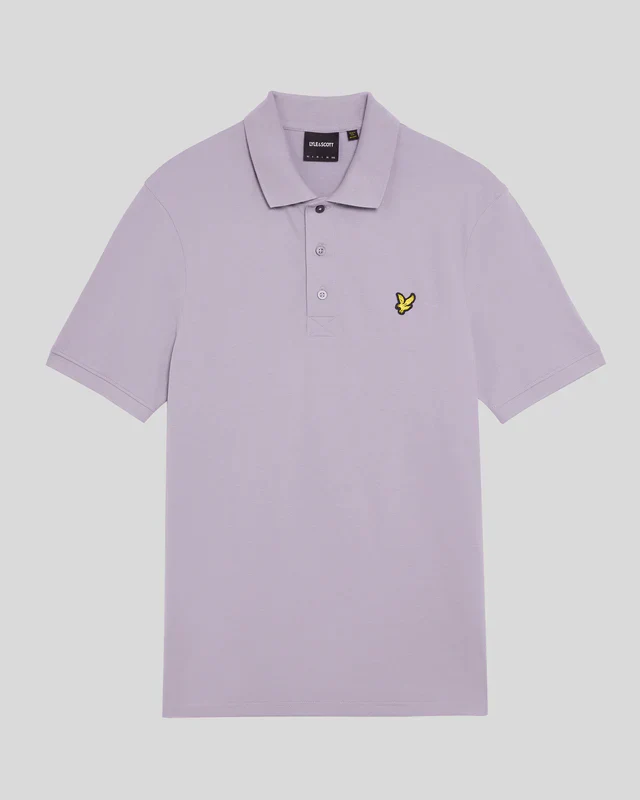 Lyle & Scott Cotton Polo Shirt Ash Lilac