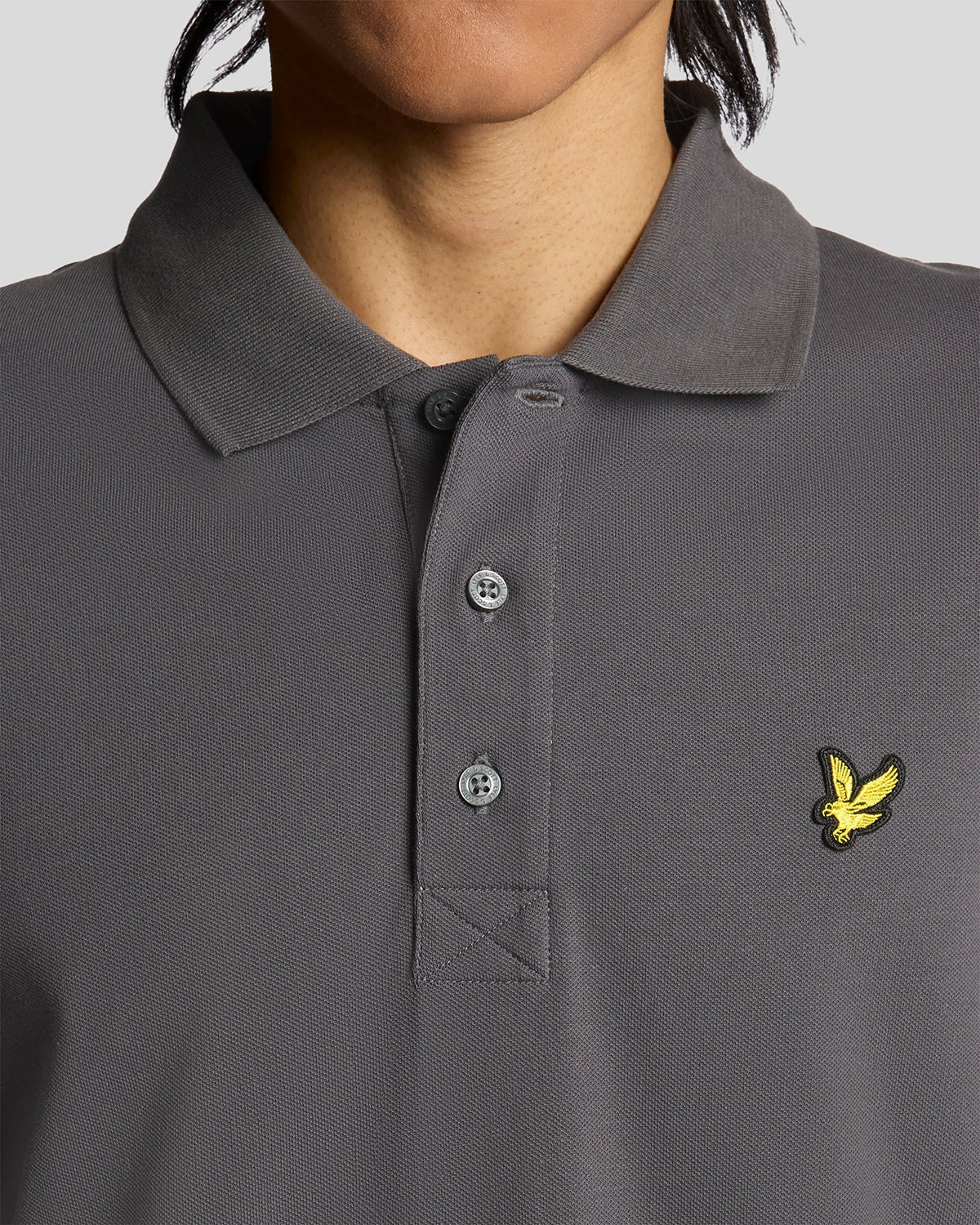 Lyle & Scott Cotton Polo Shirt Shadow - Image 2