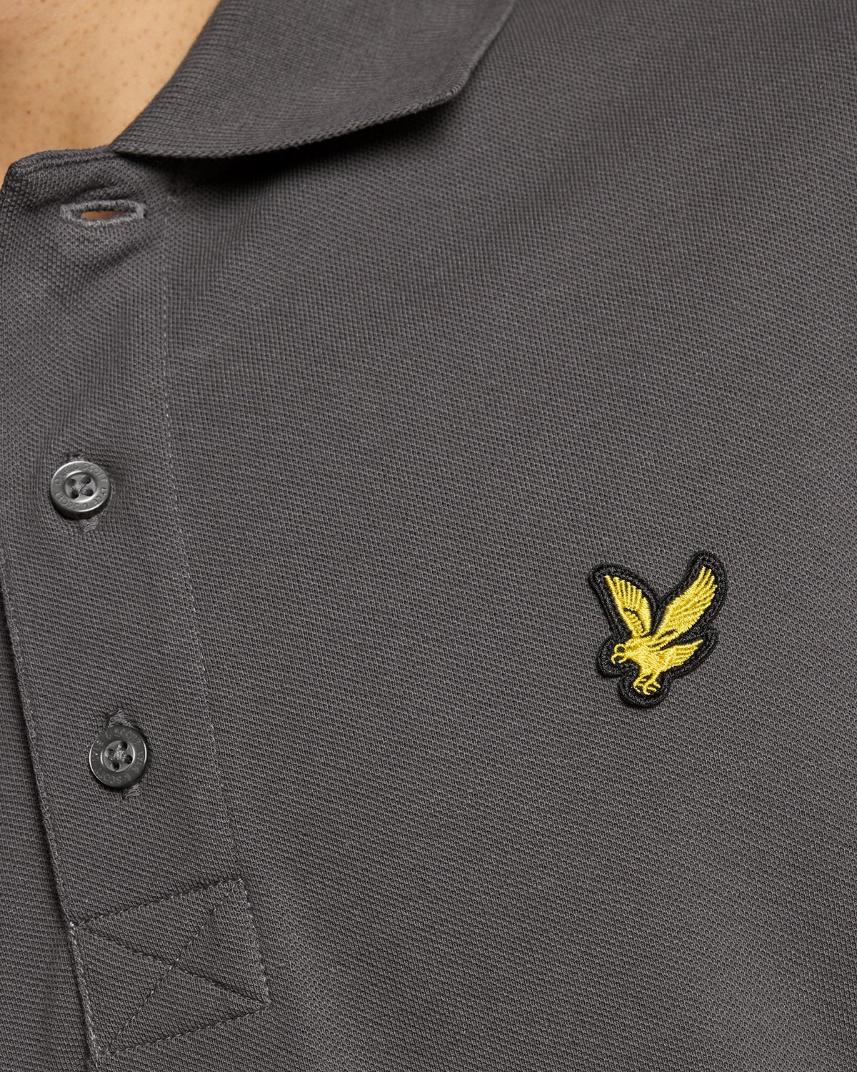 Lyle & Scott Cotton Polo Shirt Shadow - Image 3