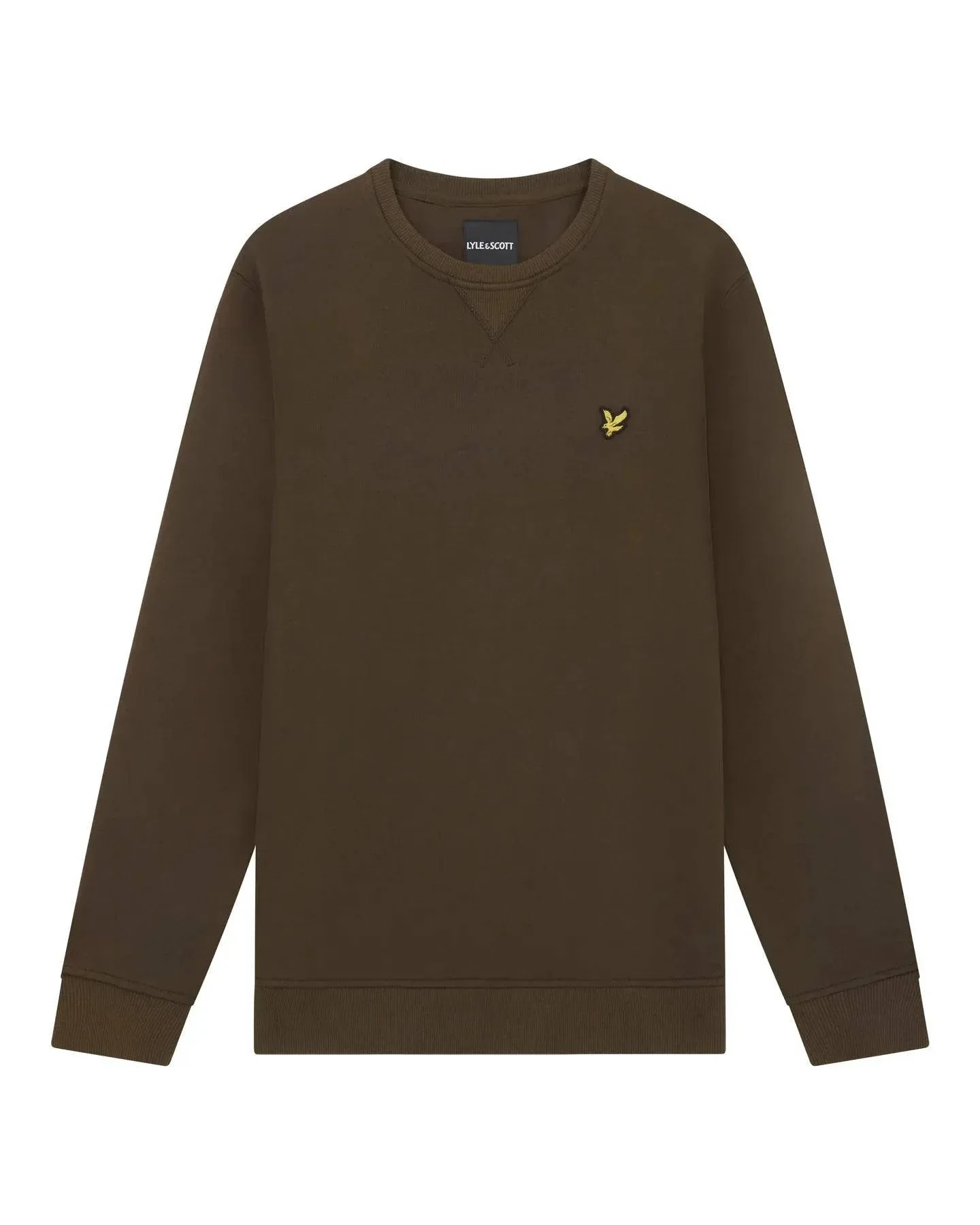 Lyle & Scott Crewneck Sweat In Olive - Image 3
