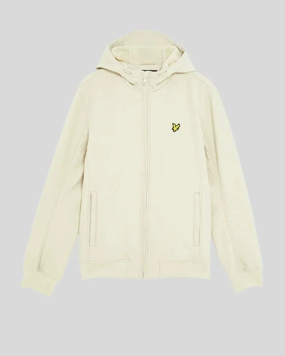 Lyle & Scott Fleece Back Softshell Jacket Grey Taupe