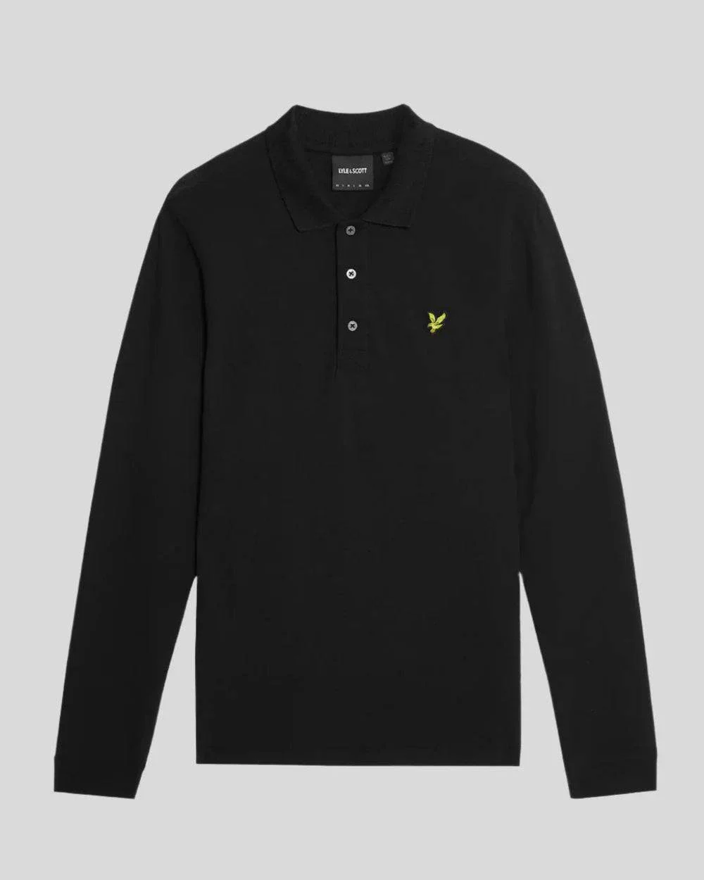 Lyle & Scott Long Sleeve Polo Shirt Black