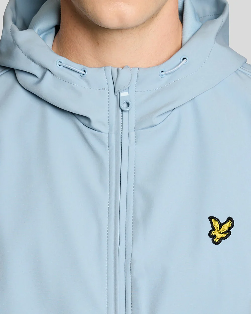Lyle & Scott Mesh Back Softshell Jacket Opal Blue - Image 3