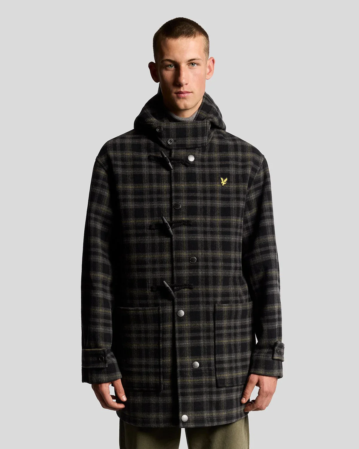 Lyle & Scott Tartan Duffle Coat