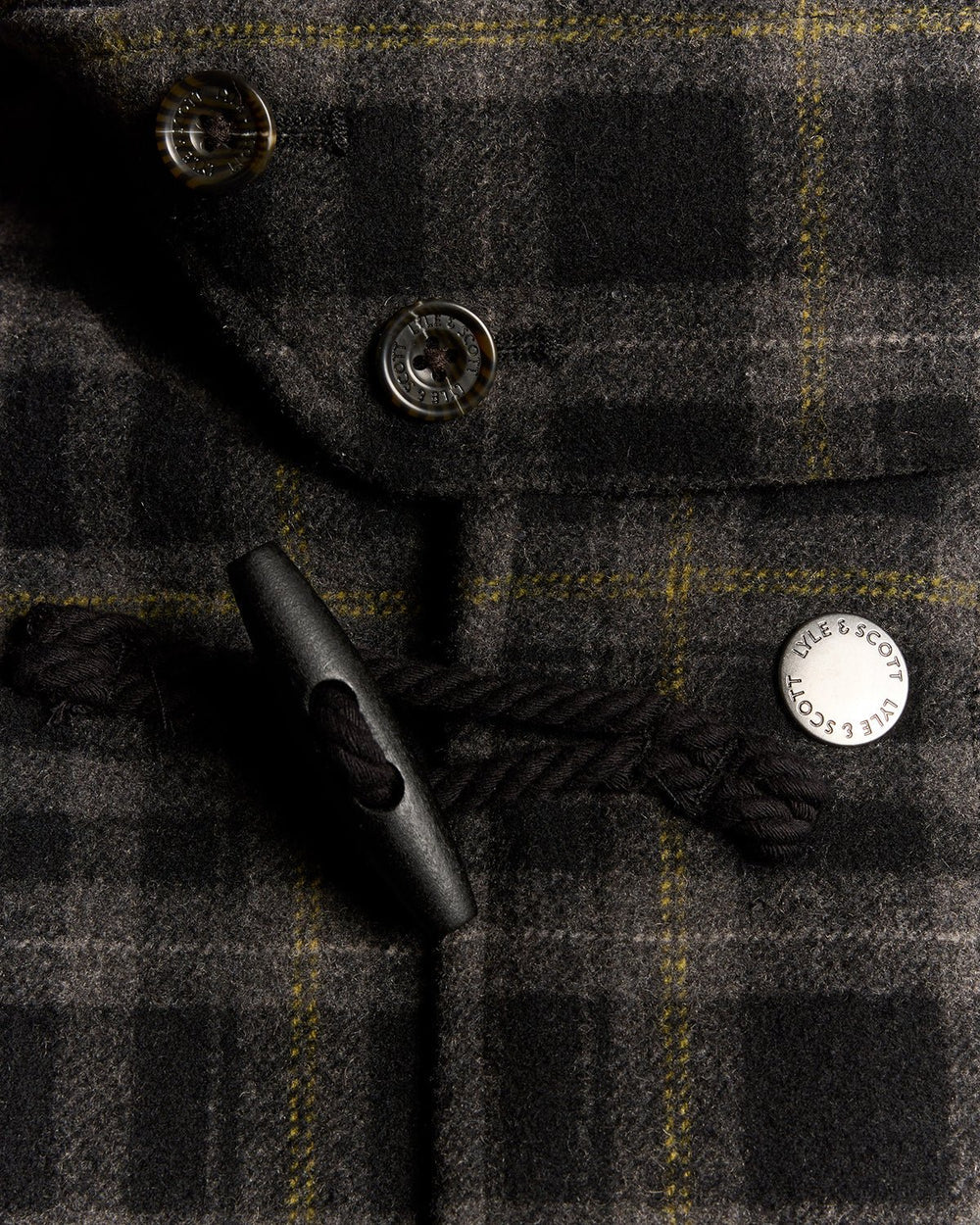 Lyle & Scott Tartan Duffle Coat - Image 4