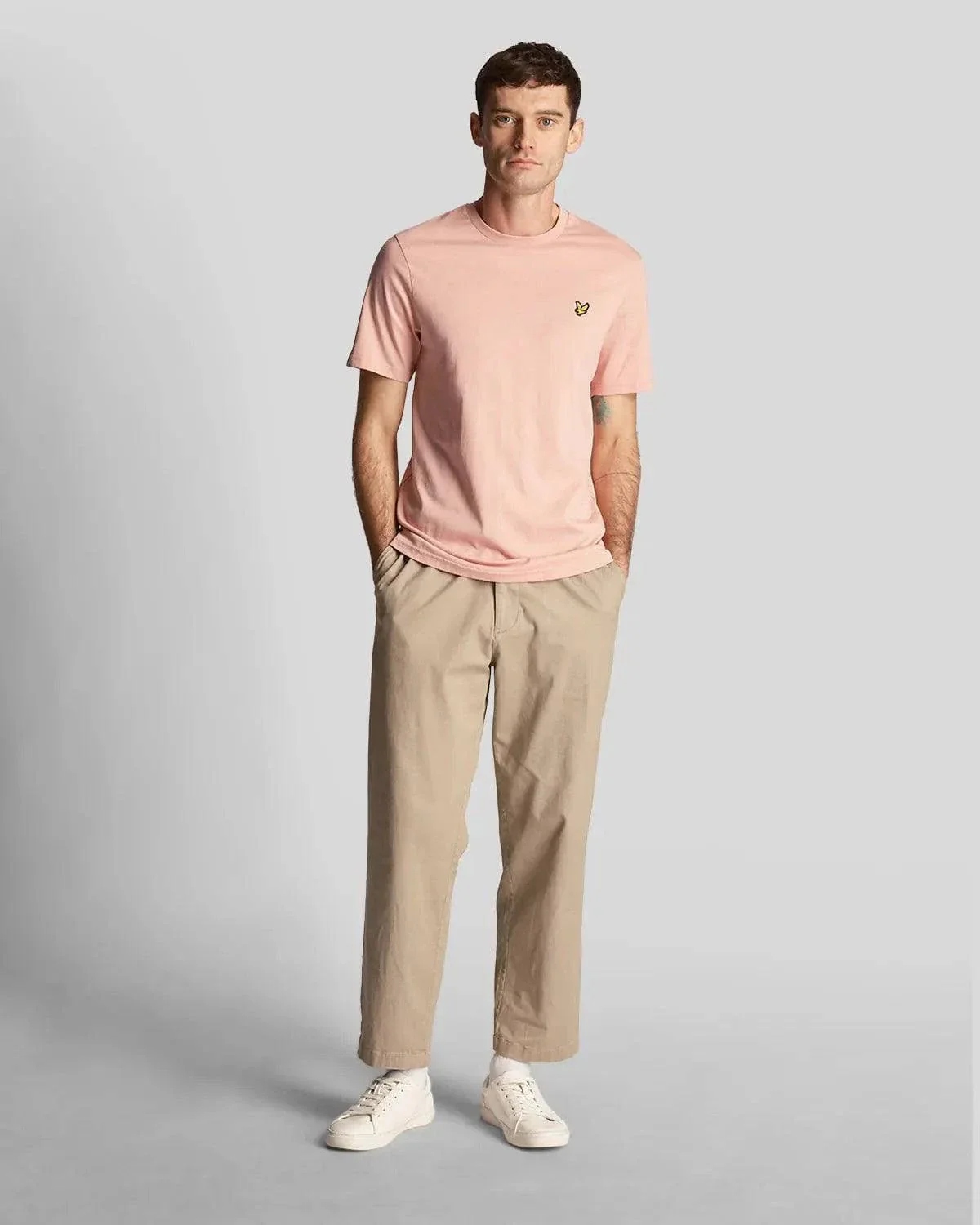 Lyle & Scott Plain T-Shirt In Palm Pink