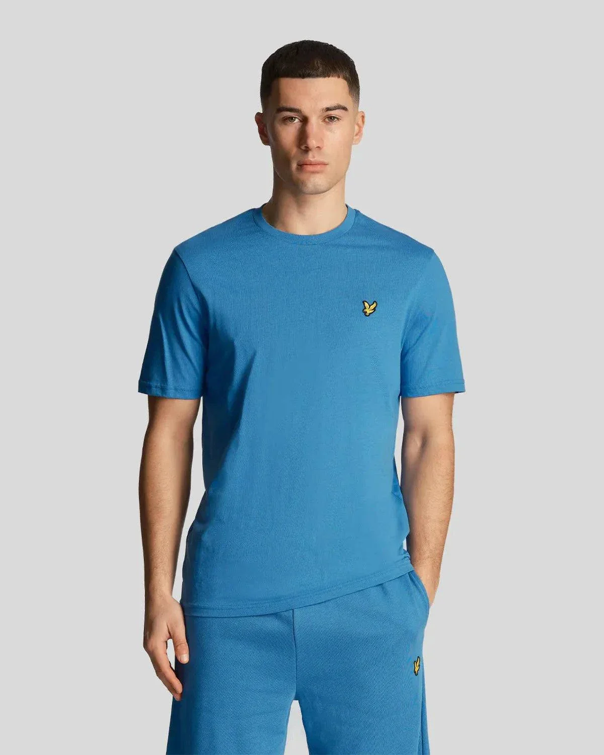 Lyle & Scott Plain T-Shirt In Spring Blue - Image 2