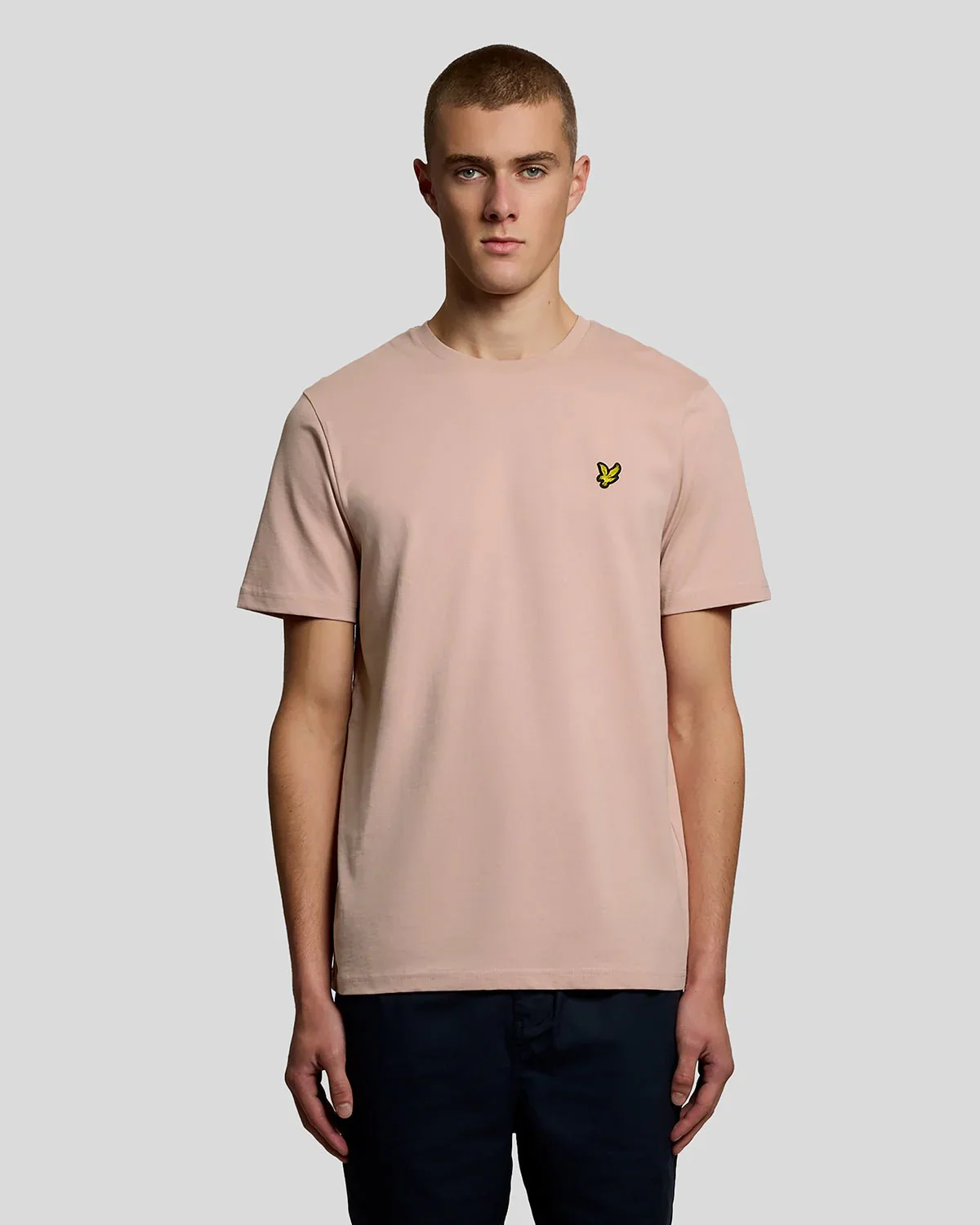 Lyle & Scott Plain T-Shirt Pink Grapefruit - Image 2