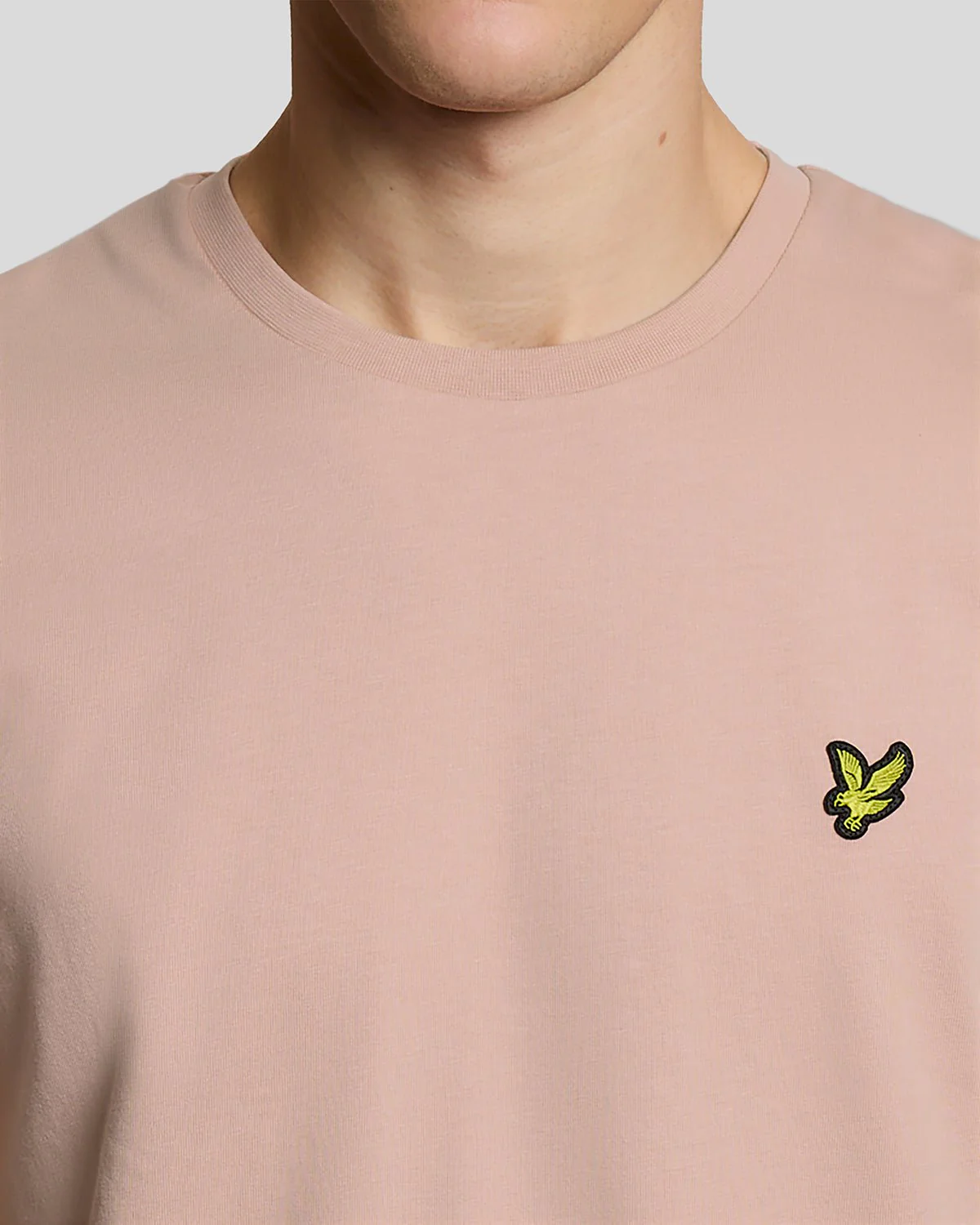 Lyle & Scott Plain T-Shirt Pink Grapefruit - Image 3