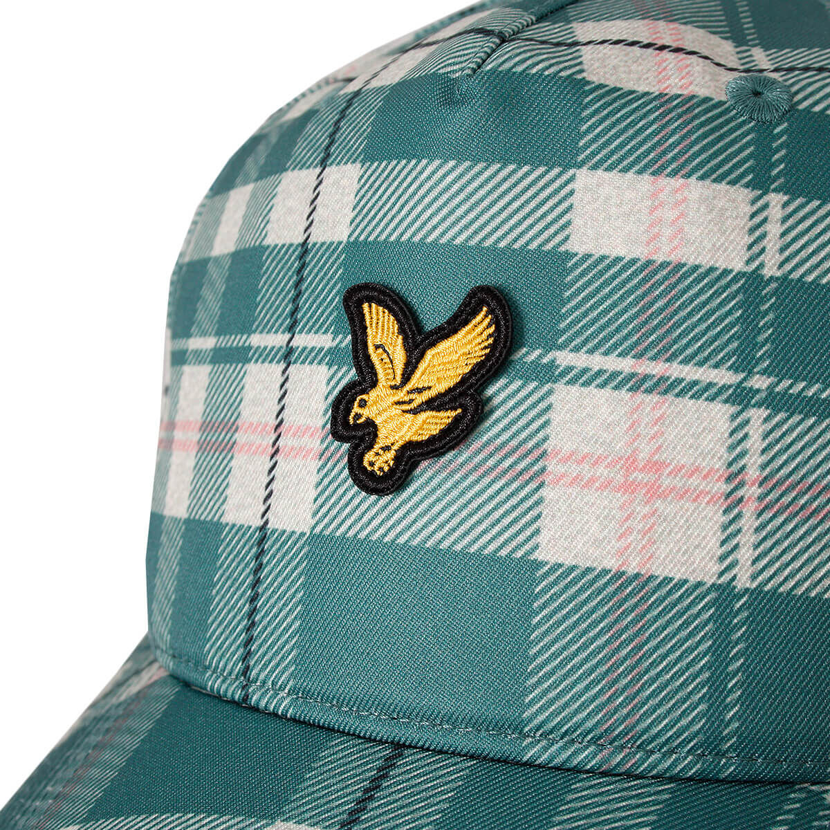 Lyle & Scott Printed Tartan Cap Everglade - Image 3