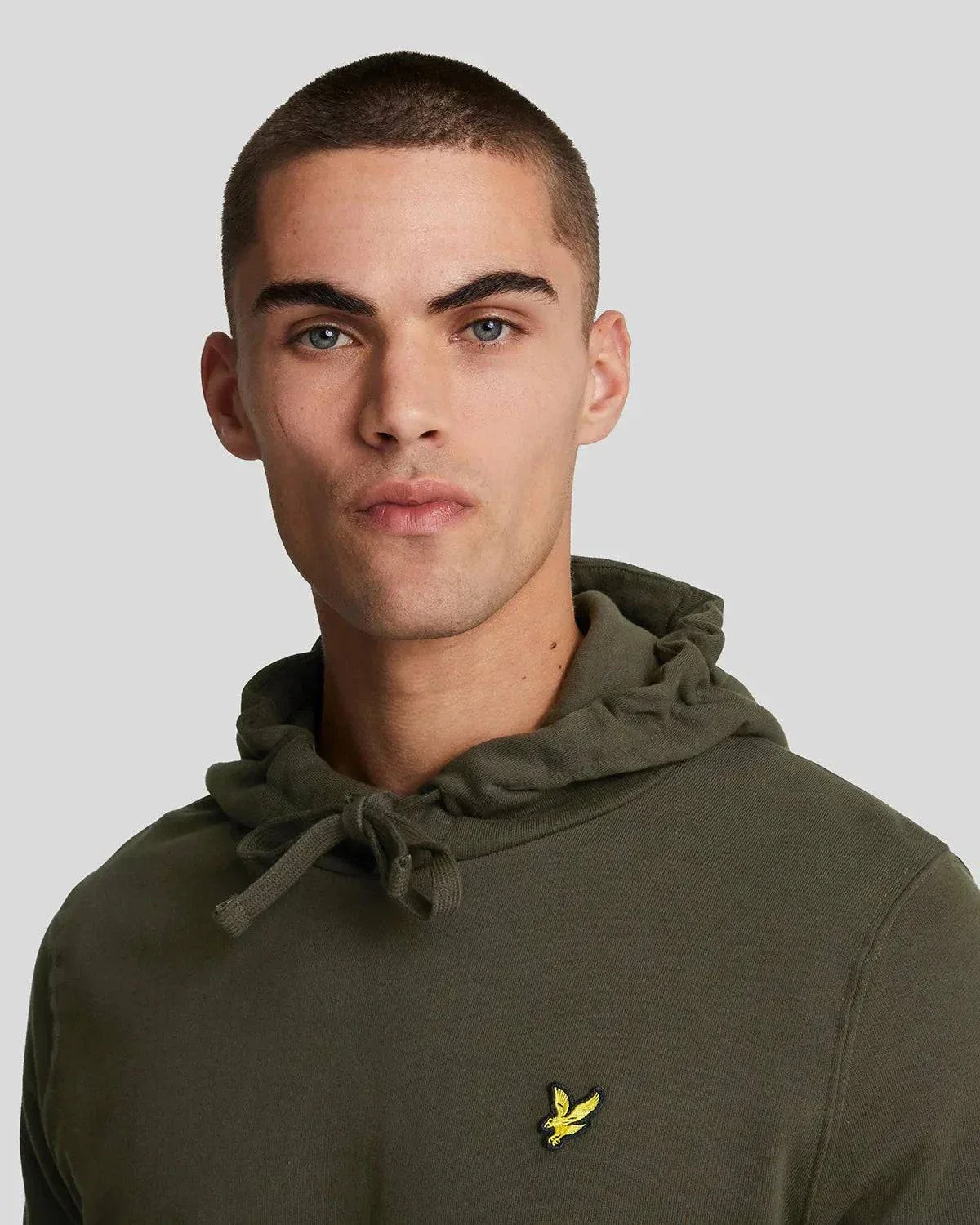 Lyle & Scott Pullover Hoodie In Olive - Image 2