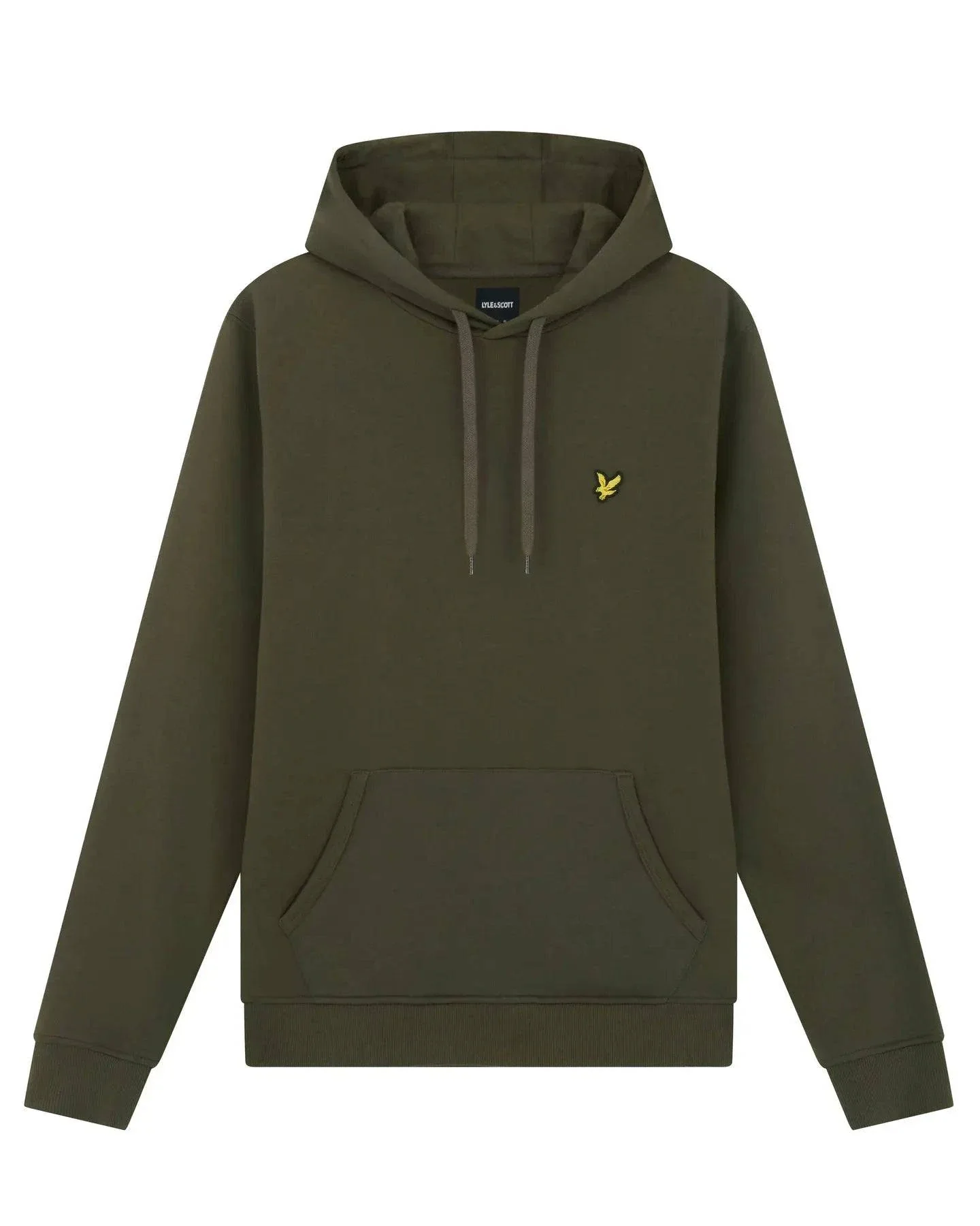 Lyle & Scott Pullover Hoodie In Olive - Image 3