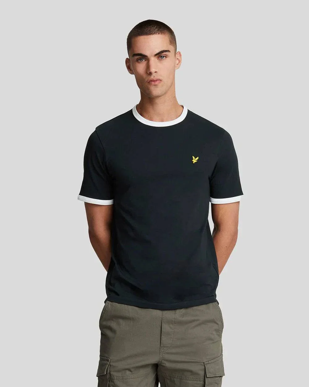 Lyle & Scott Ringer T-Shirt Navy/White