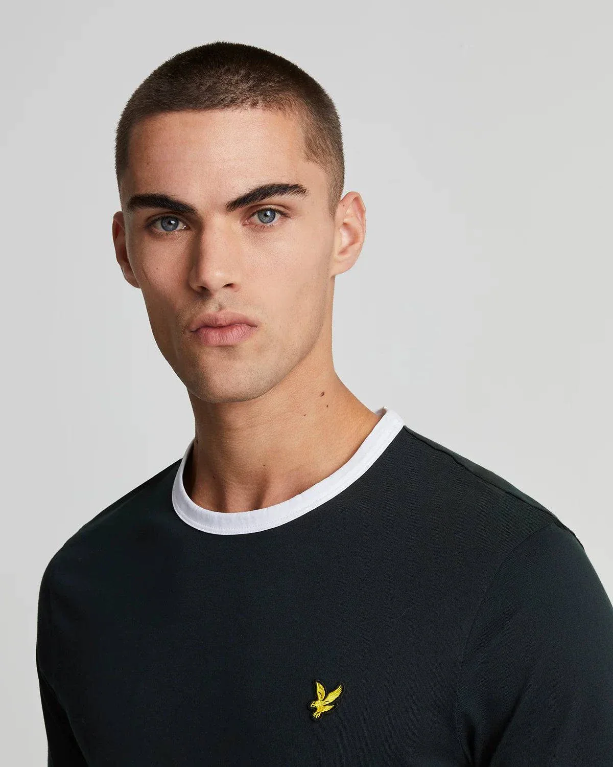 Lyle & Scott Ringer T-Shirt Navy/White - Image 3