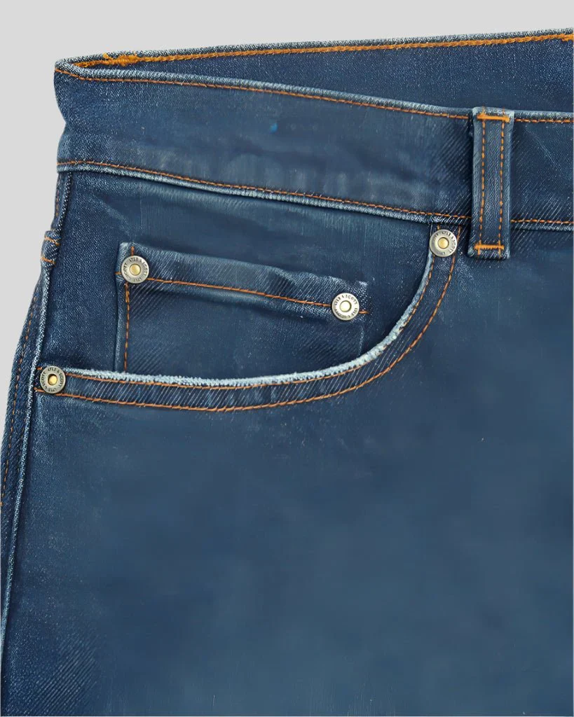 Lyle & Scott Slim Fit Denim Jeans Stonewash Blue - Image 2