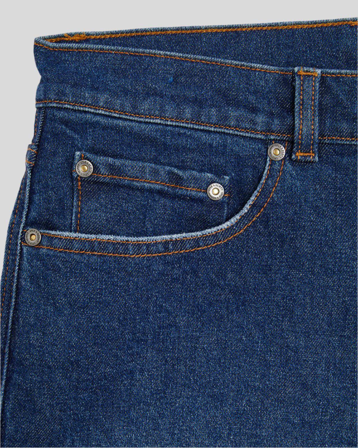 Lyle & Scott Slim Fit Denim Jeans Indigo - Image 2