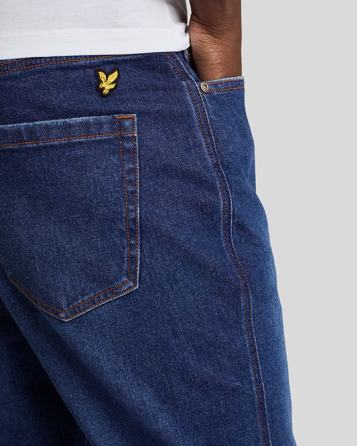 Lyle & Scott Slim Fit Denim Jeans Indigo - Image 3