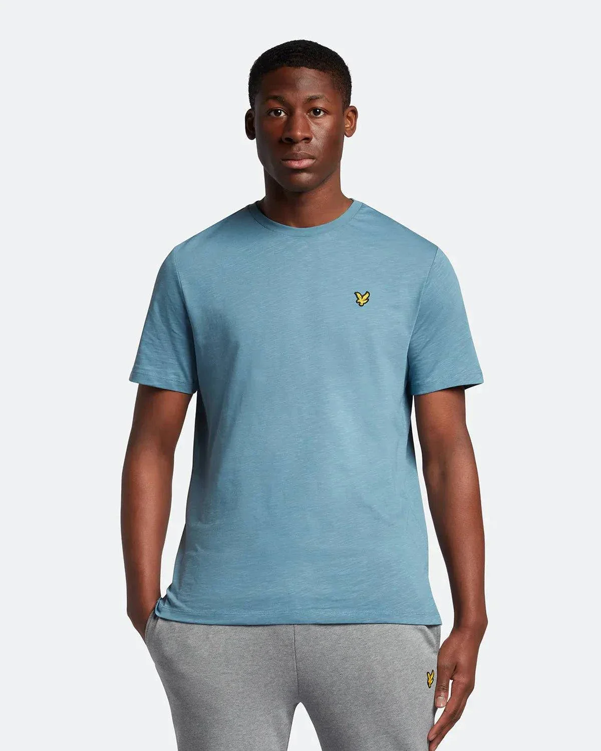 Lyle & Scott Slub T-Shirt In Slate Blue