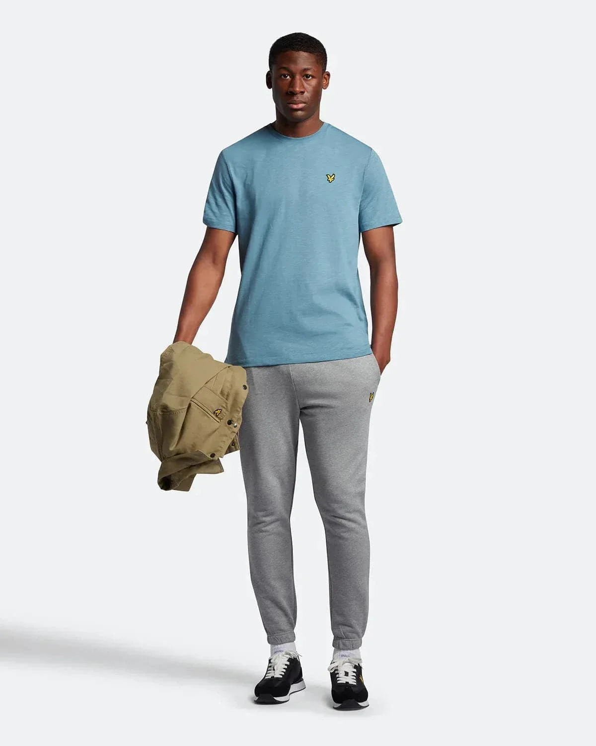 Lyle & Scott Slub T-Shirt In Slate Blue - Image 4